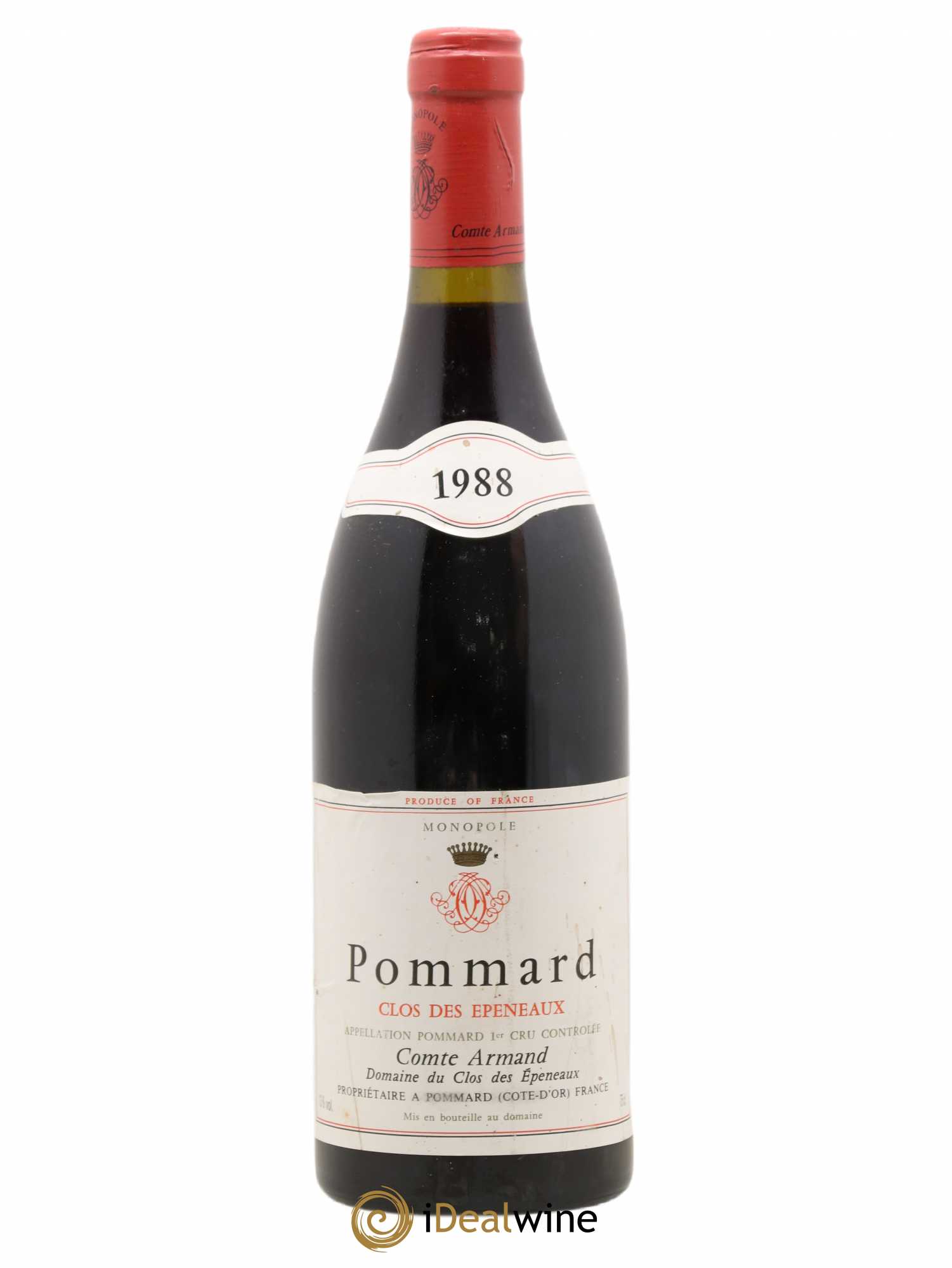 Pommard 1er Cru Clos des Epeneaux Comte Armand (sans prix de réserve) 1988 - Lot de 1 bouteille - 0