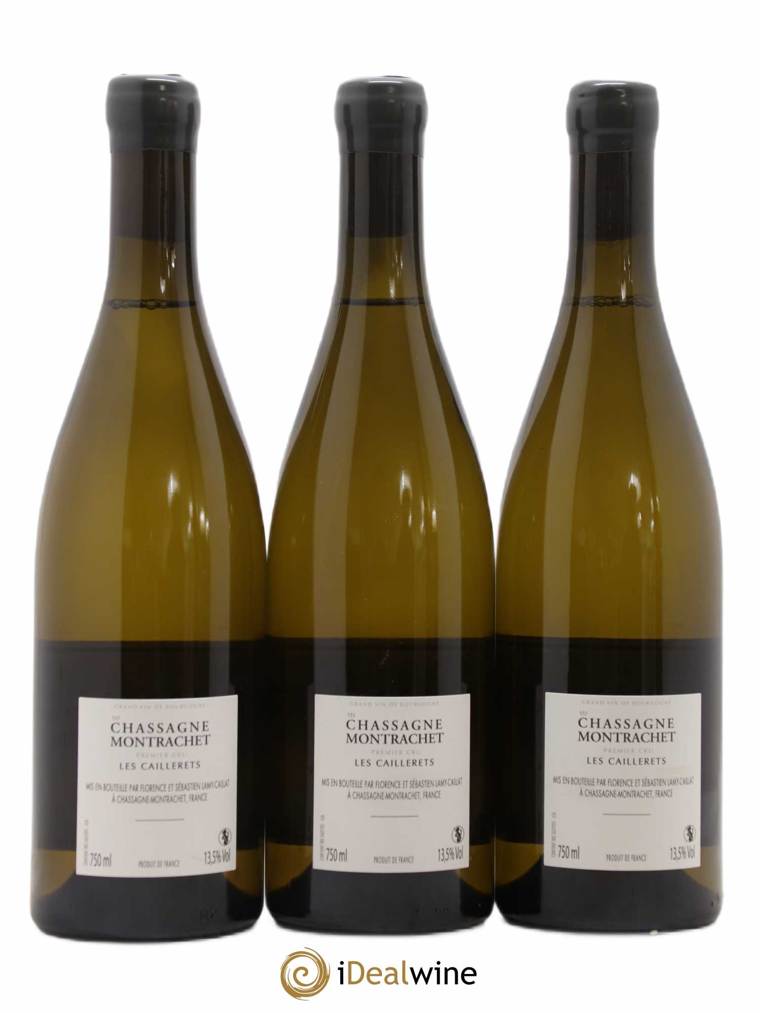 Chassagne-Montrachet 1er Cru Les Caillerets Lamy-Caillat (Domaine) 2018 - Lot de 3 bouteilles - 1