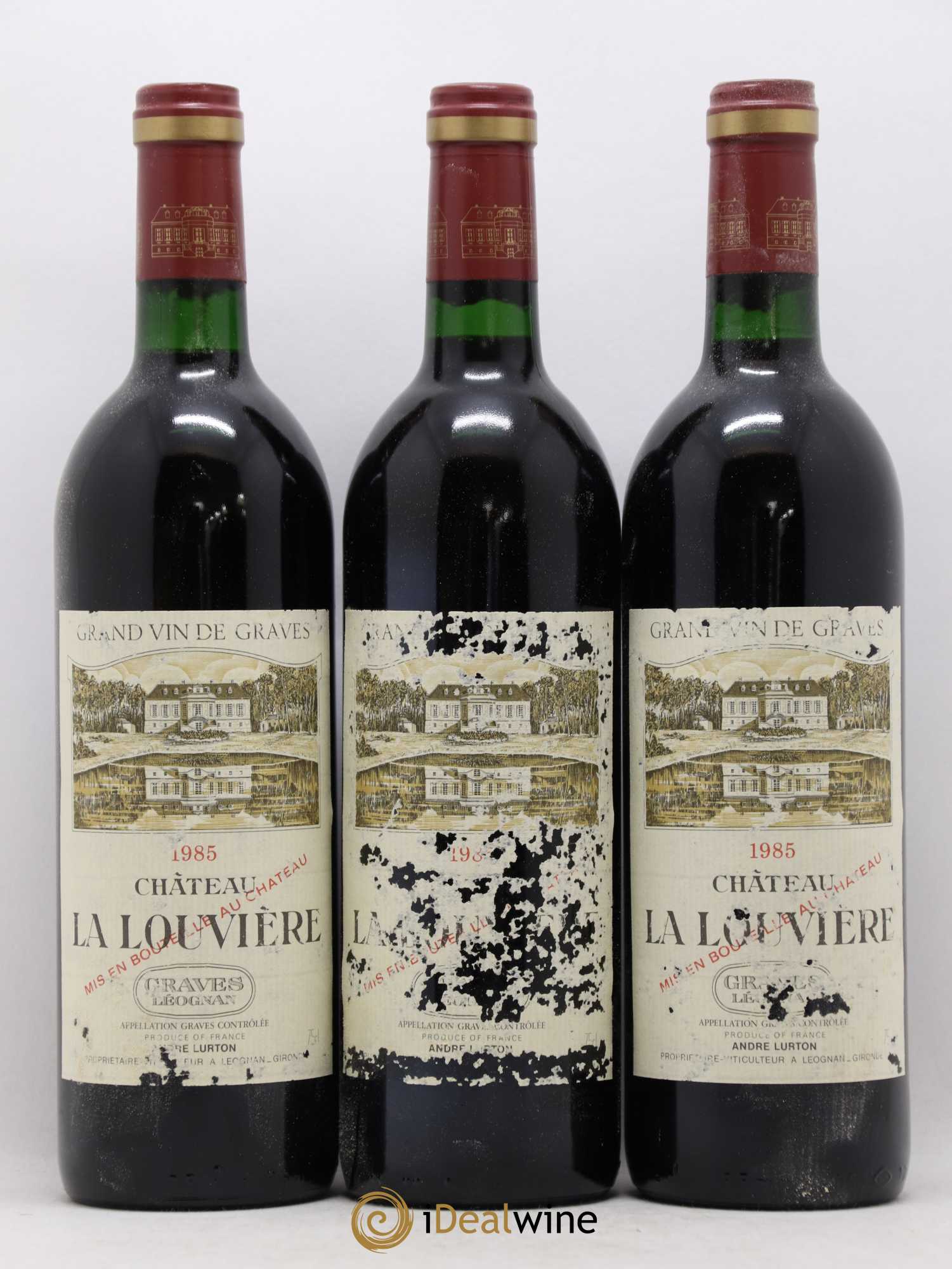 Château la Louvière (sans prix de réserve) 1985 - Lot de 12 bouteilles - 1
