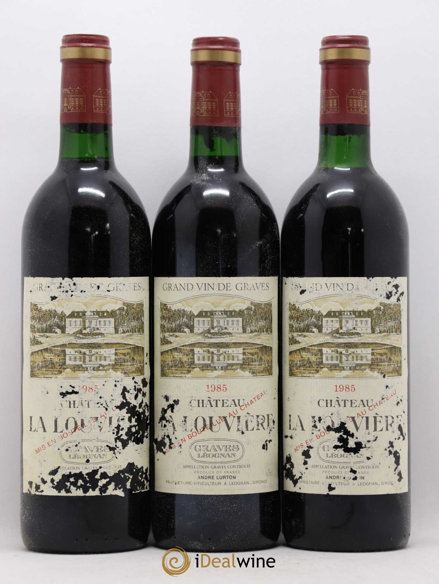 Château la Louvière (sans prix de réserve) 1985 - Lot de 12 bouteilles - 2