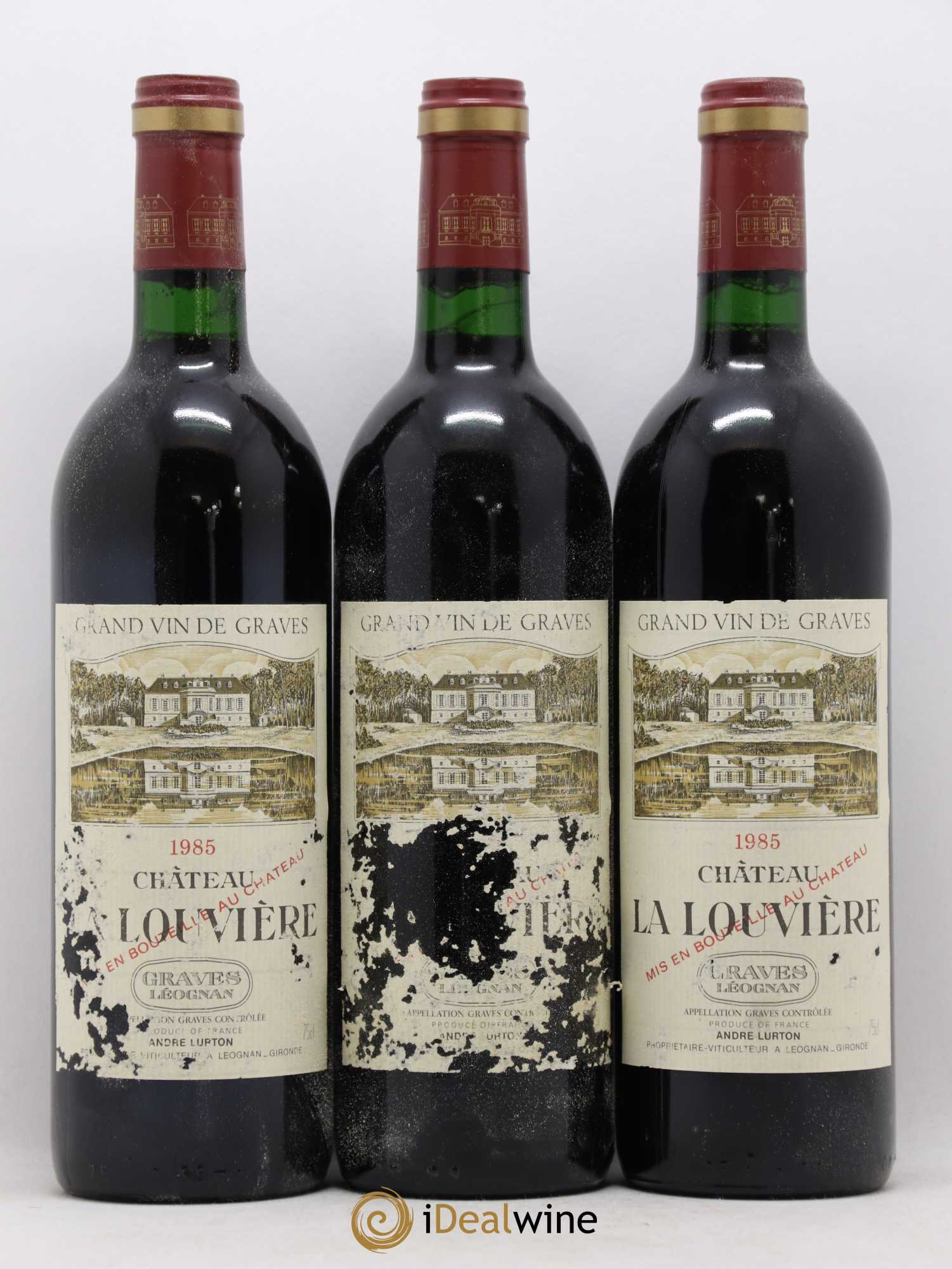 Château la Louvière (sans prix de réserve) 1985 - Lot de 12 bouteilles - 3