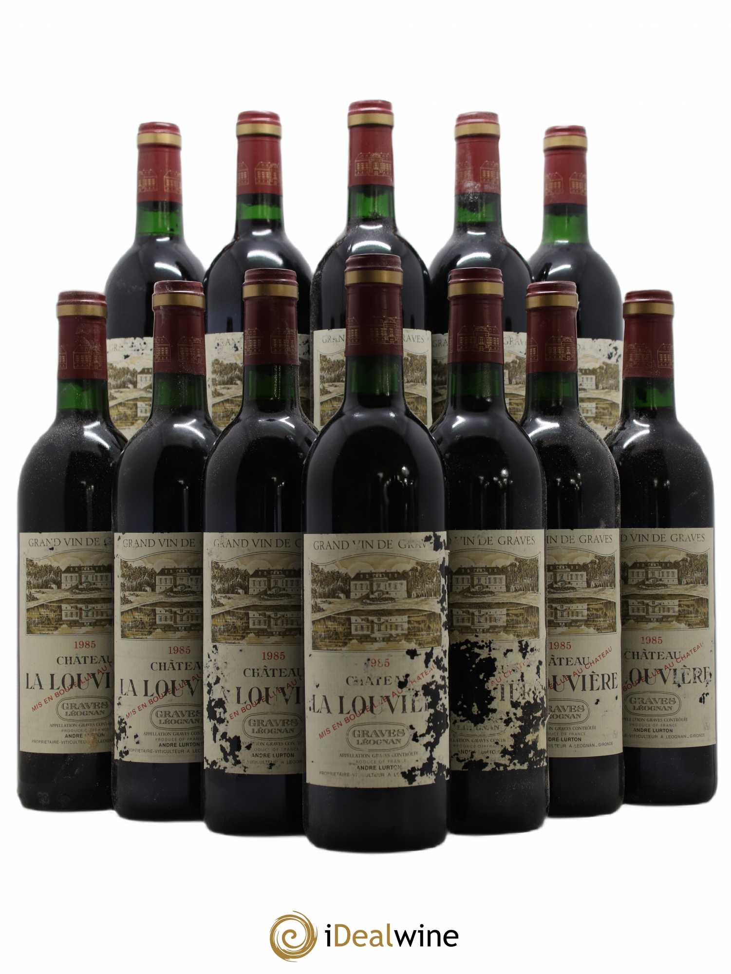 Château la Louvière (sans prix de réserve) 1985 - Lot de 12 bouteilles - 0