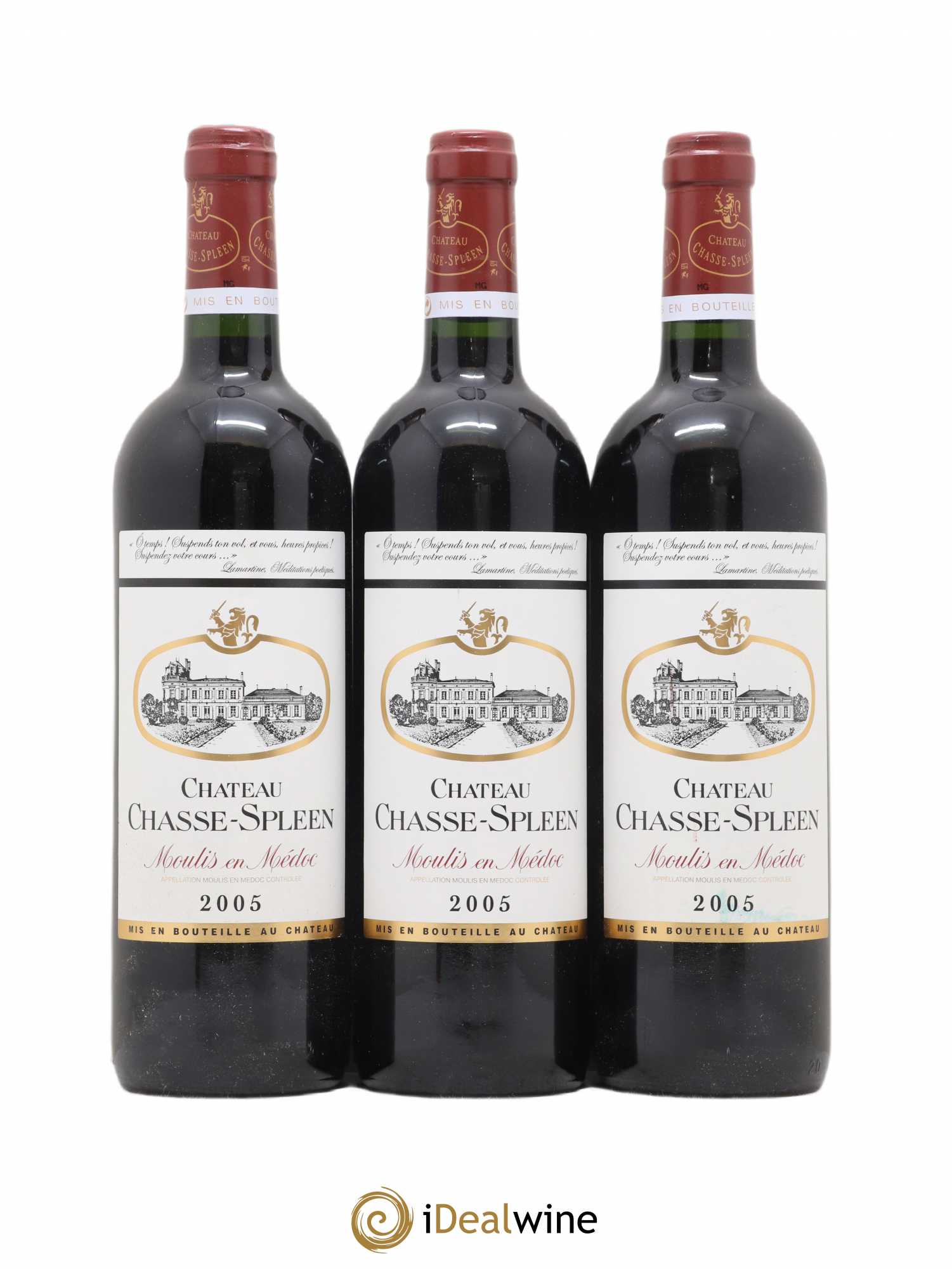 Château Chasse Spleen (sans prix de réserve) 2005 - Lot de 3 bouteilles - 0