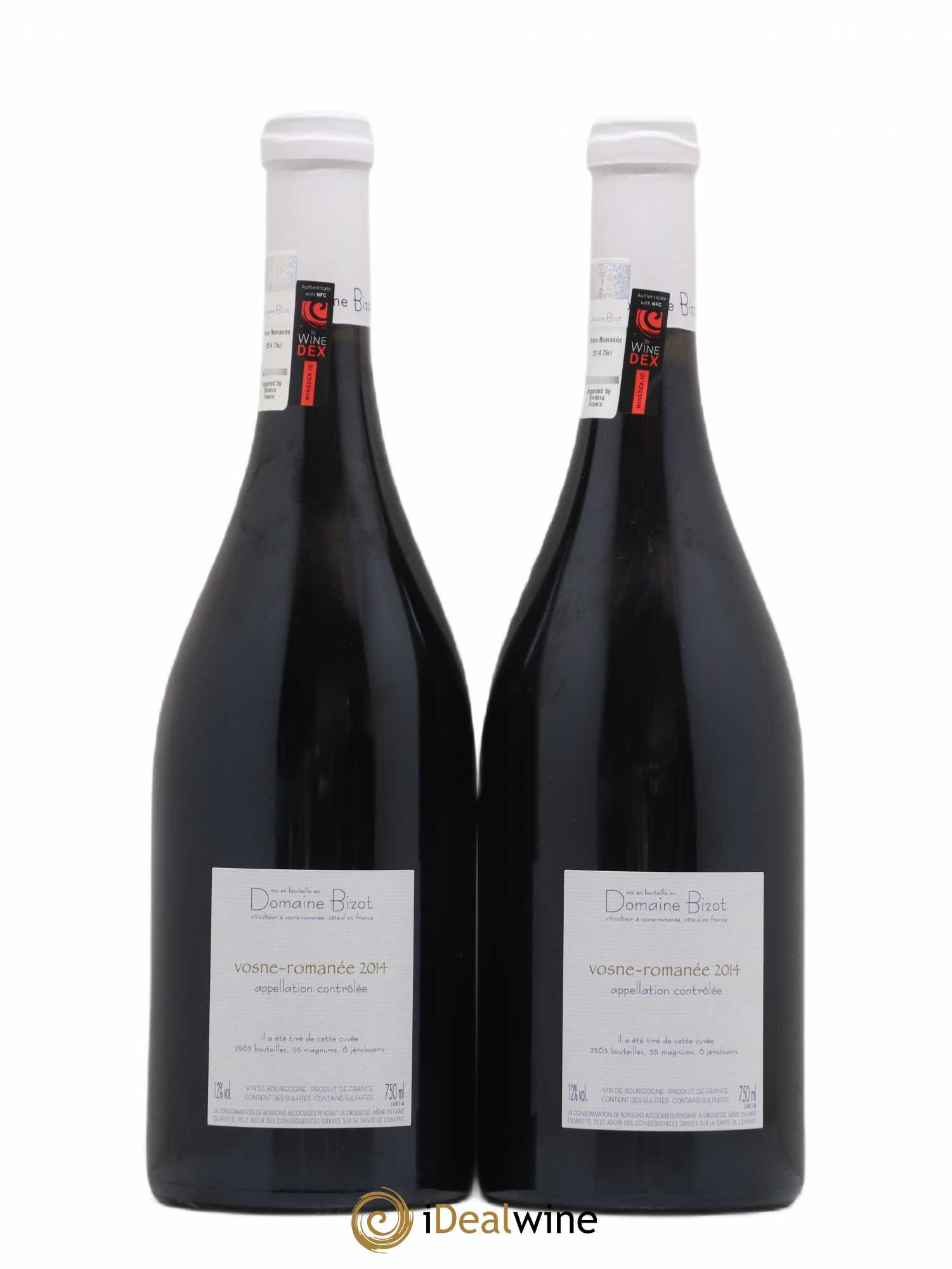 Vosne-Romanée Bizot (Domaine) 2014 - Lot de 2 bouteilles - 1