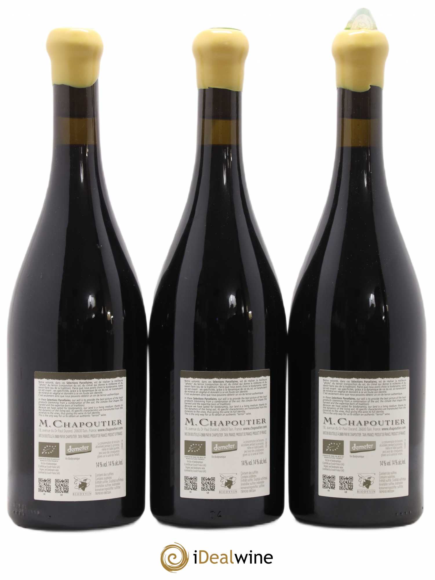 Hermitage Ermitage Le Méal Chapoutier 2013 - Lot de 3 bouteilles - 1