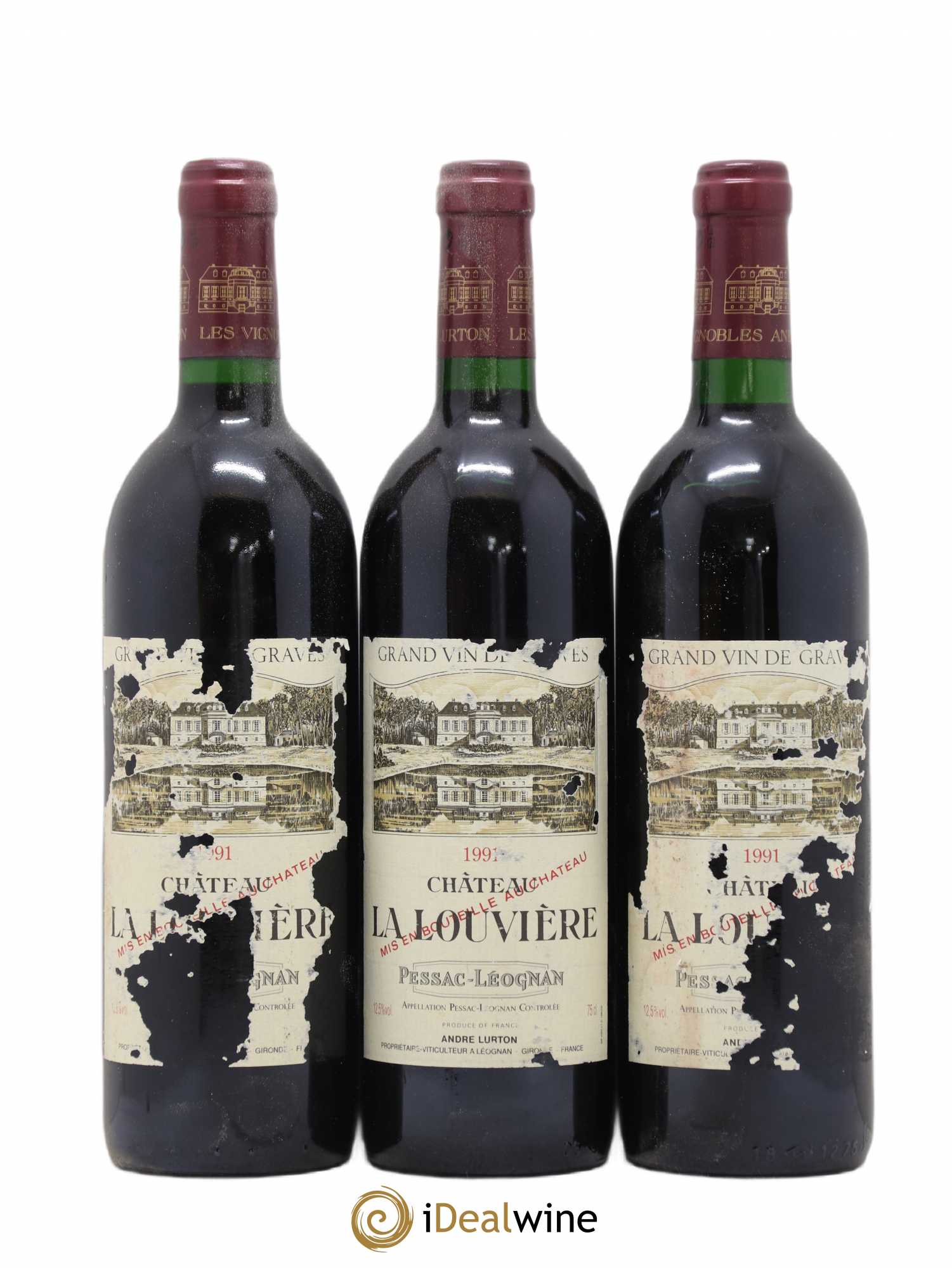 Château la Louvière (sans prix de réserve) 1991 - Lot de 12 bouteilles - 2