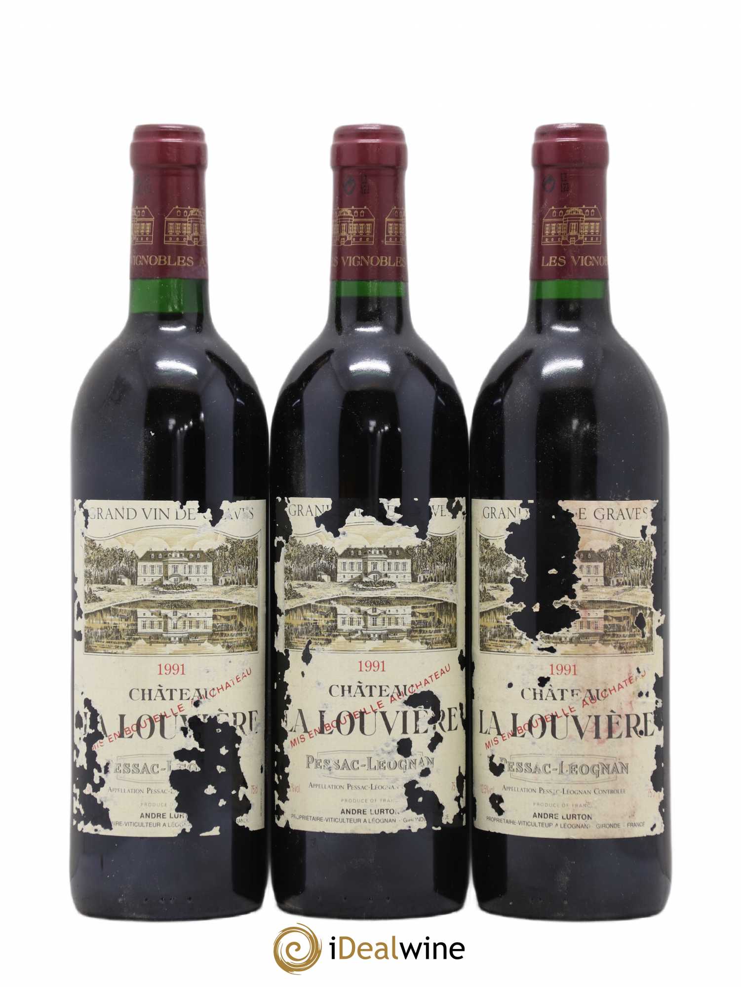 Château la Louvière (sans prix de réserve) 1991 - Lot de 12 bouteilles - 3