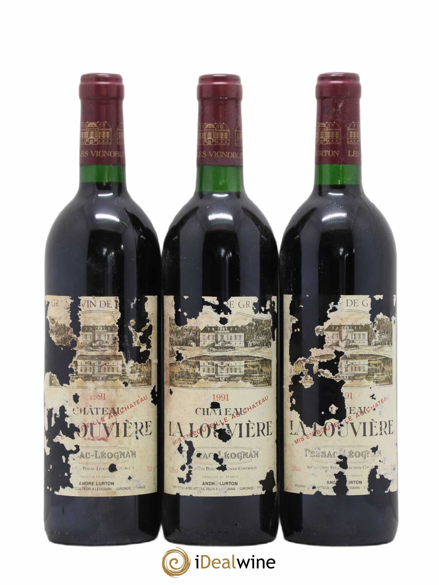 Château la Louvière (sans prix de réserve) 1991 - Lot de 12 bouteilles - 4