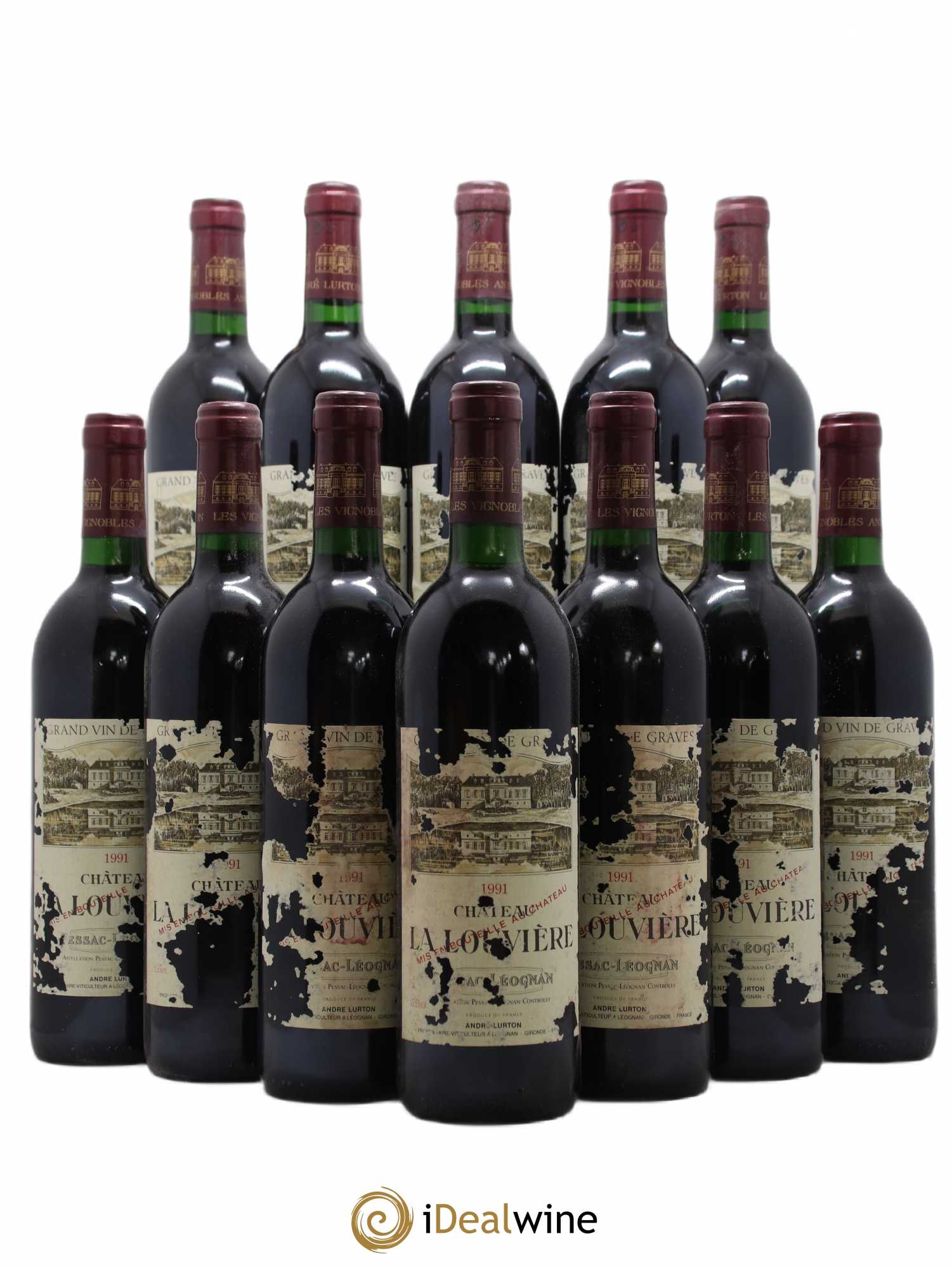 Château la Louvière (sans prix de réserve) 1991 - Lot de 12 bouteilles - 0