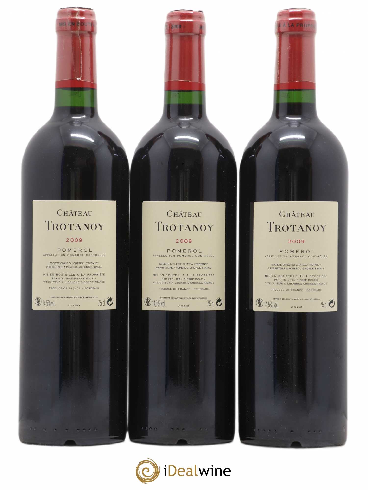 Château Trotanoy 2009 - Lot de 3 bouteilles - 1