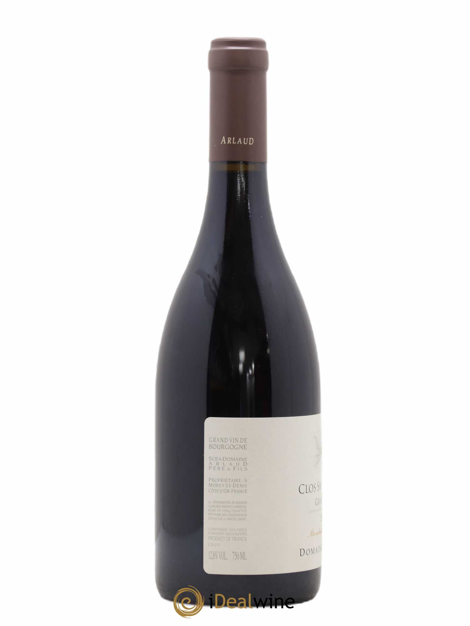 Clos Saint-Denis Grand Cru Arlaud (sans prix de réserve) 2012 - Lot de 1 bouteille - 1