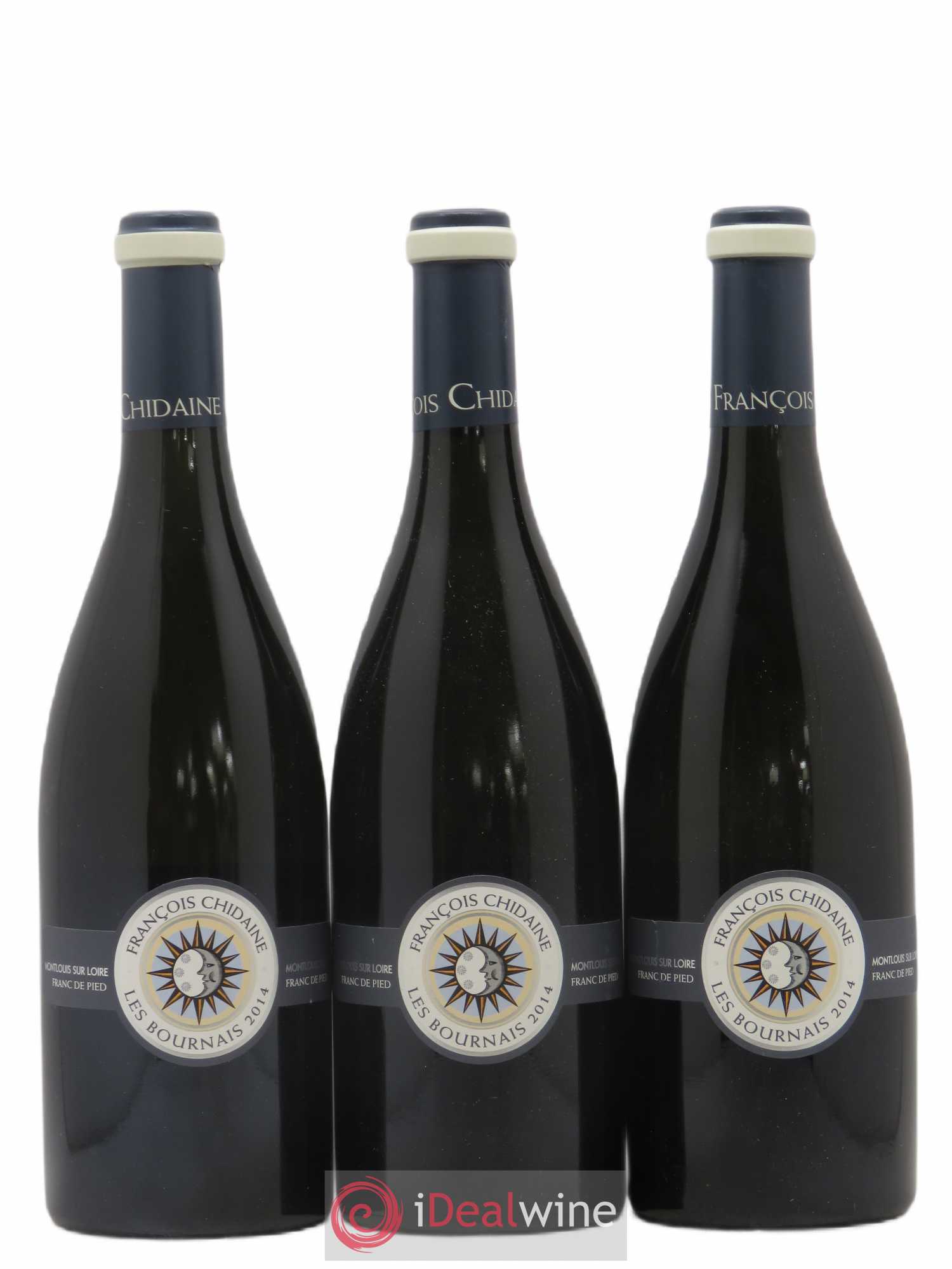 Montlouis-sur-Loire Les Bournais Franc de Pied François Chidaine (sans prix de réserve) 2014 - Lot de 3 bouteilles - 0