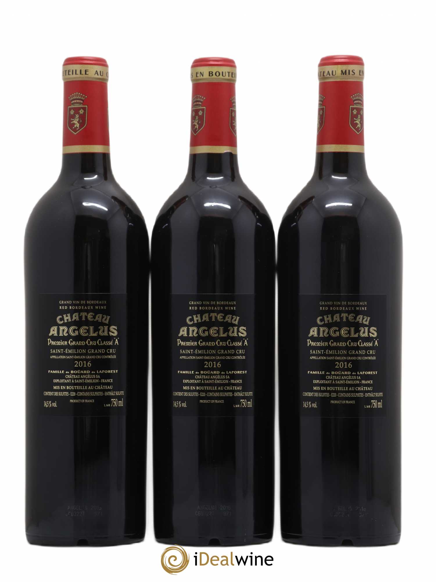Château Angélus 1er Grand Cru Classé A 2016 - Lot of 6 bottles - 4