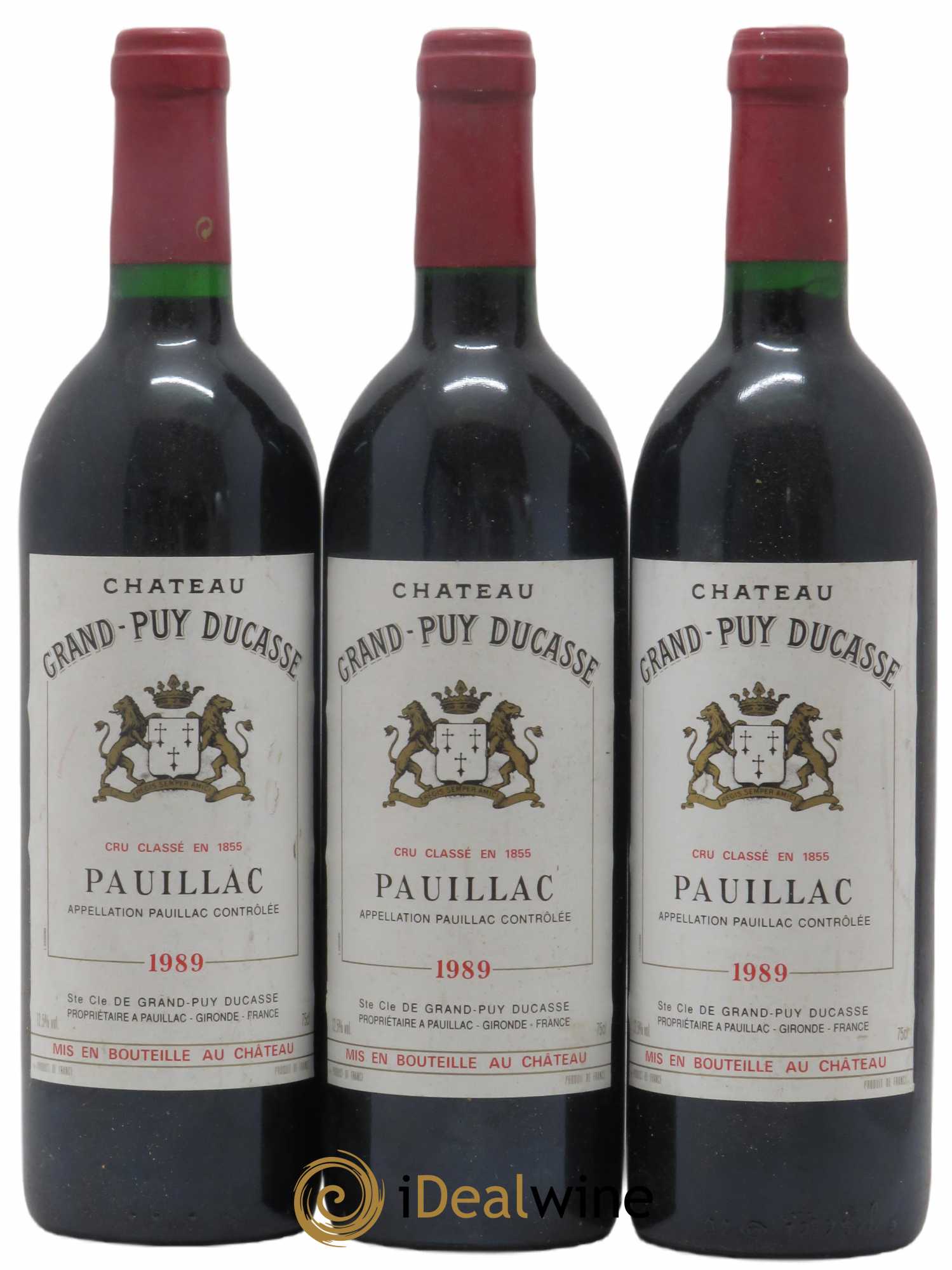 Château Grand Puy Ducasse 5ème Grand Cru Classé  (sans prix de réserve) 1989 - Lot de 6 bouteilles - 1