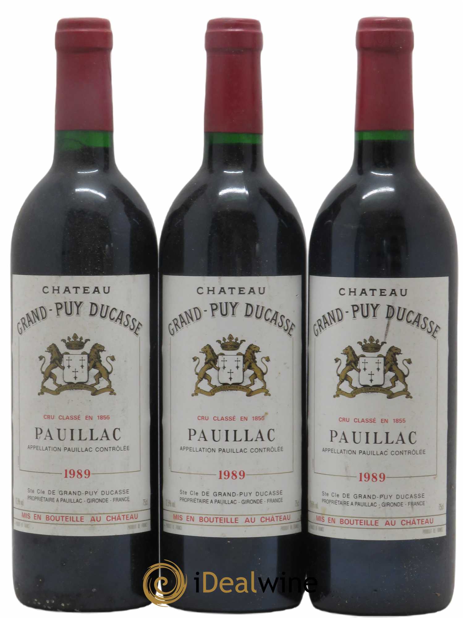 Château Grand Puy Ducasse 5ème Grand Cru Classé  (sans prix de réserve) 1989 - Lot de 6 bouteilles - 2