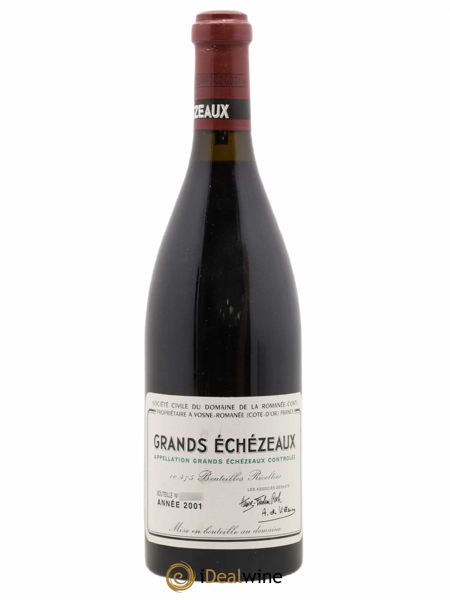 Grands-Echezeaux Grand Cru Domaine de la Romanée-Conti 2001 - Lot de 1 bouteille - 0