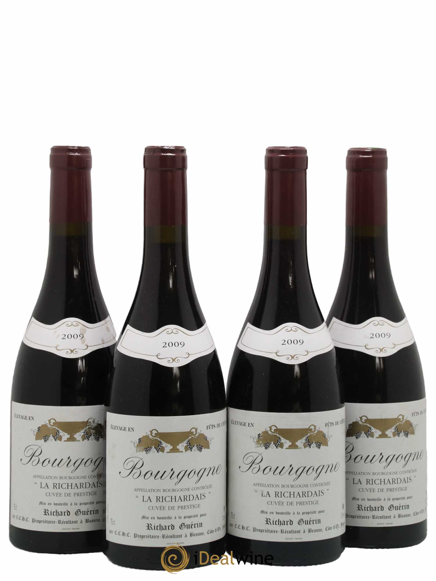 Bourgogne La Richardais Richard Guérin (sans prix de réserve) 2009 - Posten von 4 Flaschen - 0