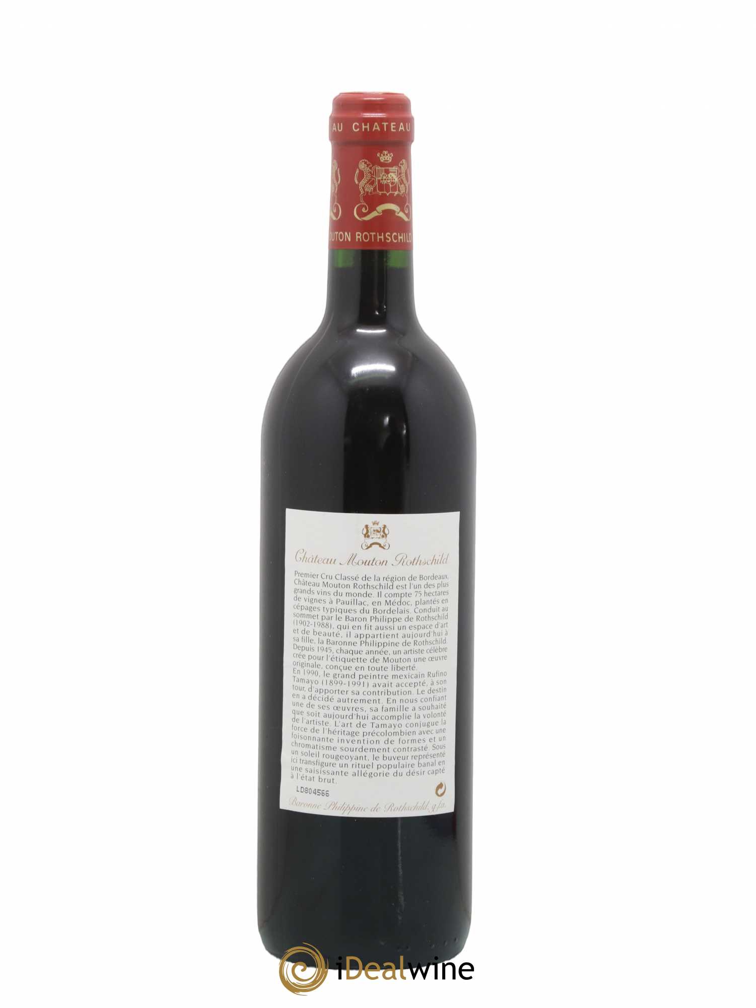Château Mouton Rothschild 1er Grand Cru Classé (sans prix de réserve) 1998 - Lot de 1 bouteille - 1