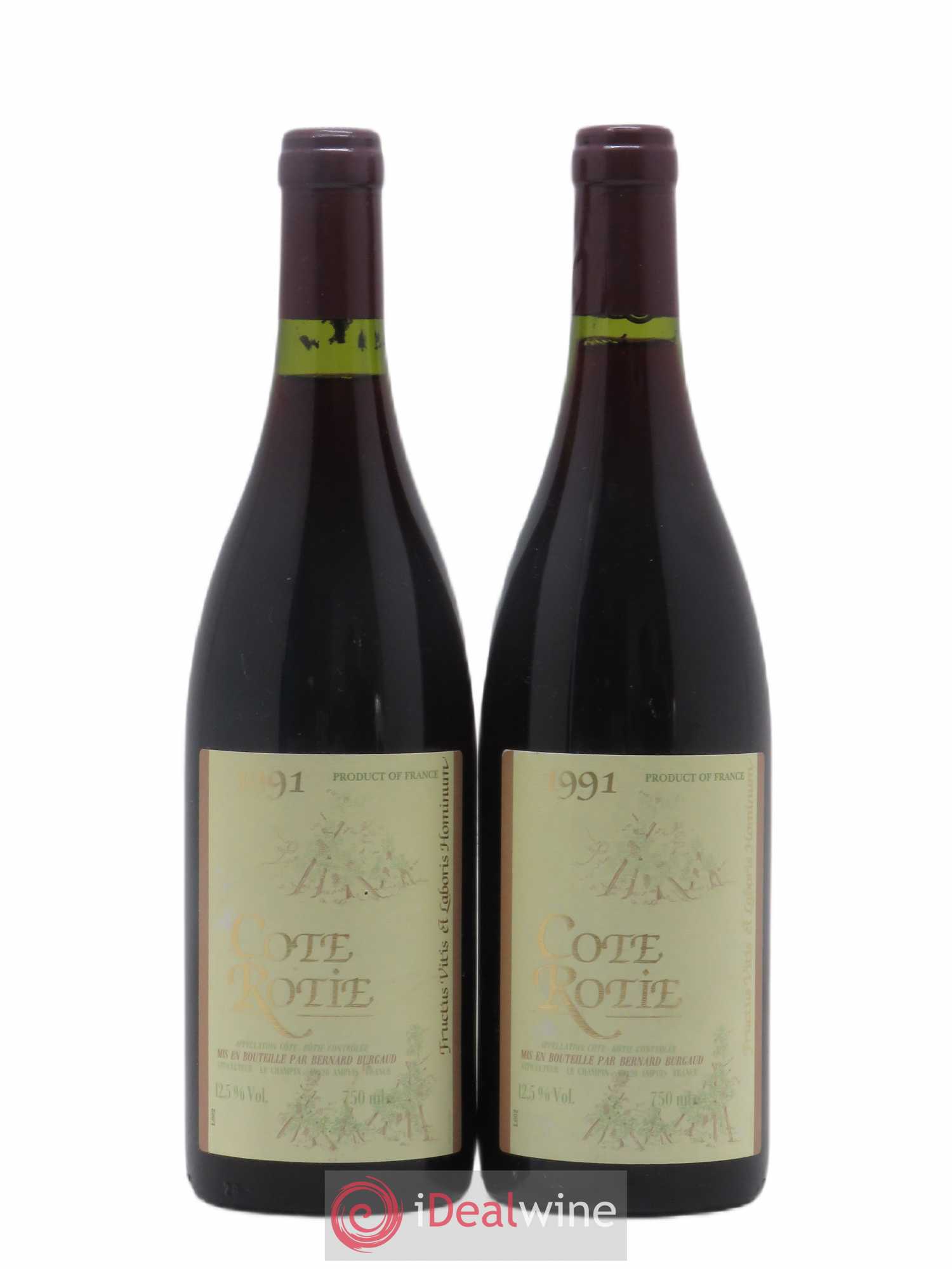 Côte-Rôtie Bernard Burgaud (sans prix de réserve) 1991 - Lot de 2 bouteilles - 0