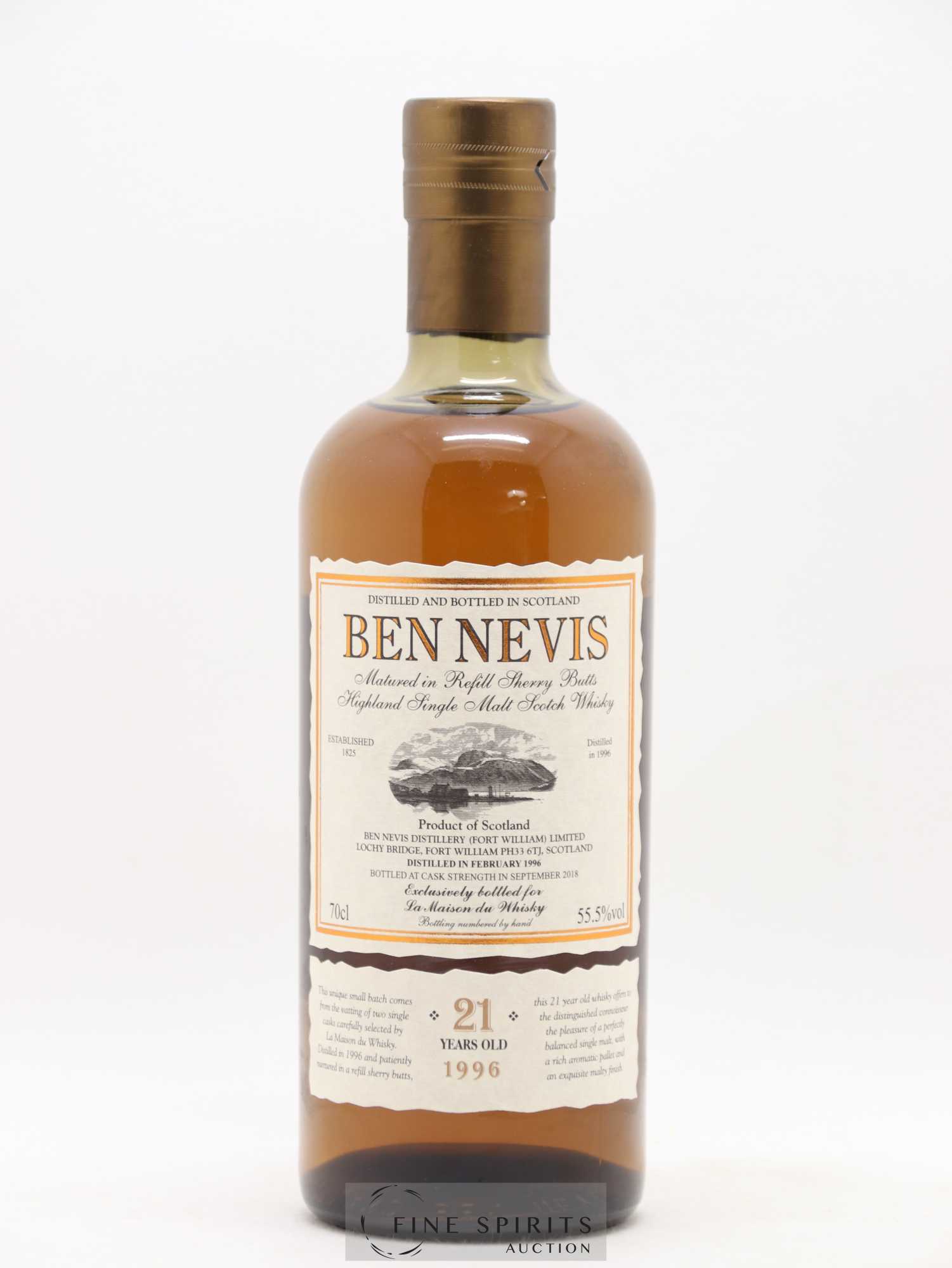 Ben Nevis 21 years 1996 Of. Sherry Butts - One of 1049 - bottled 2018 LMDW - Lot de 1 bouteille - 1