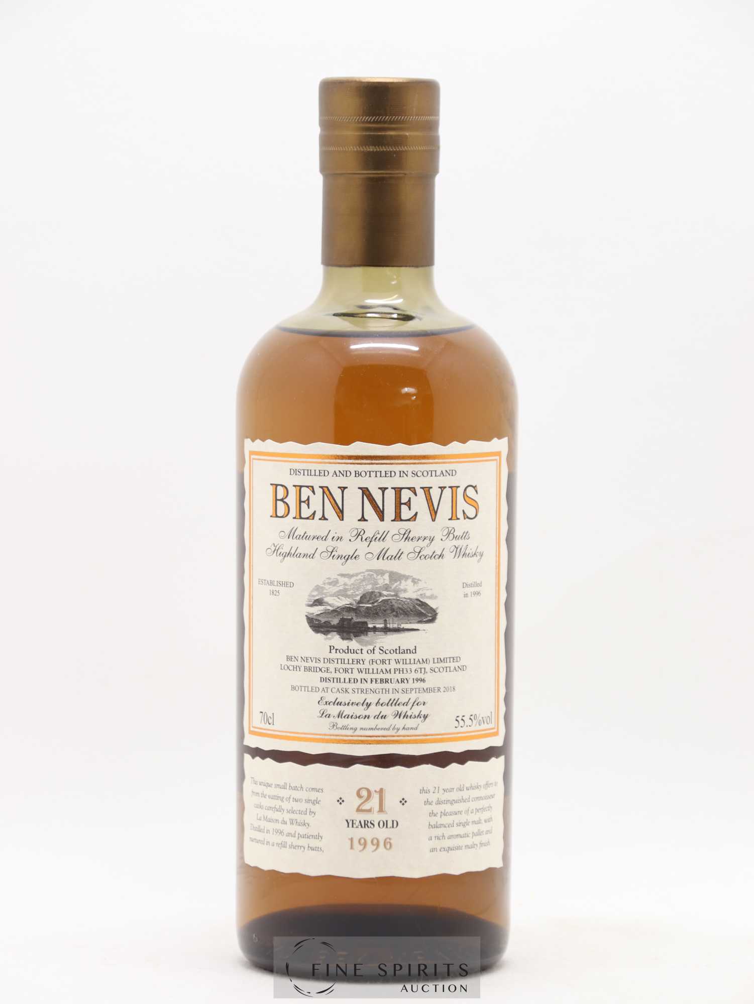Ben Nevis 21 years 1996 Of. Sherry Butts - One of 1049 - bottled 2018 LMDW - Lot of 1 bottle - 1