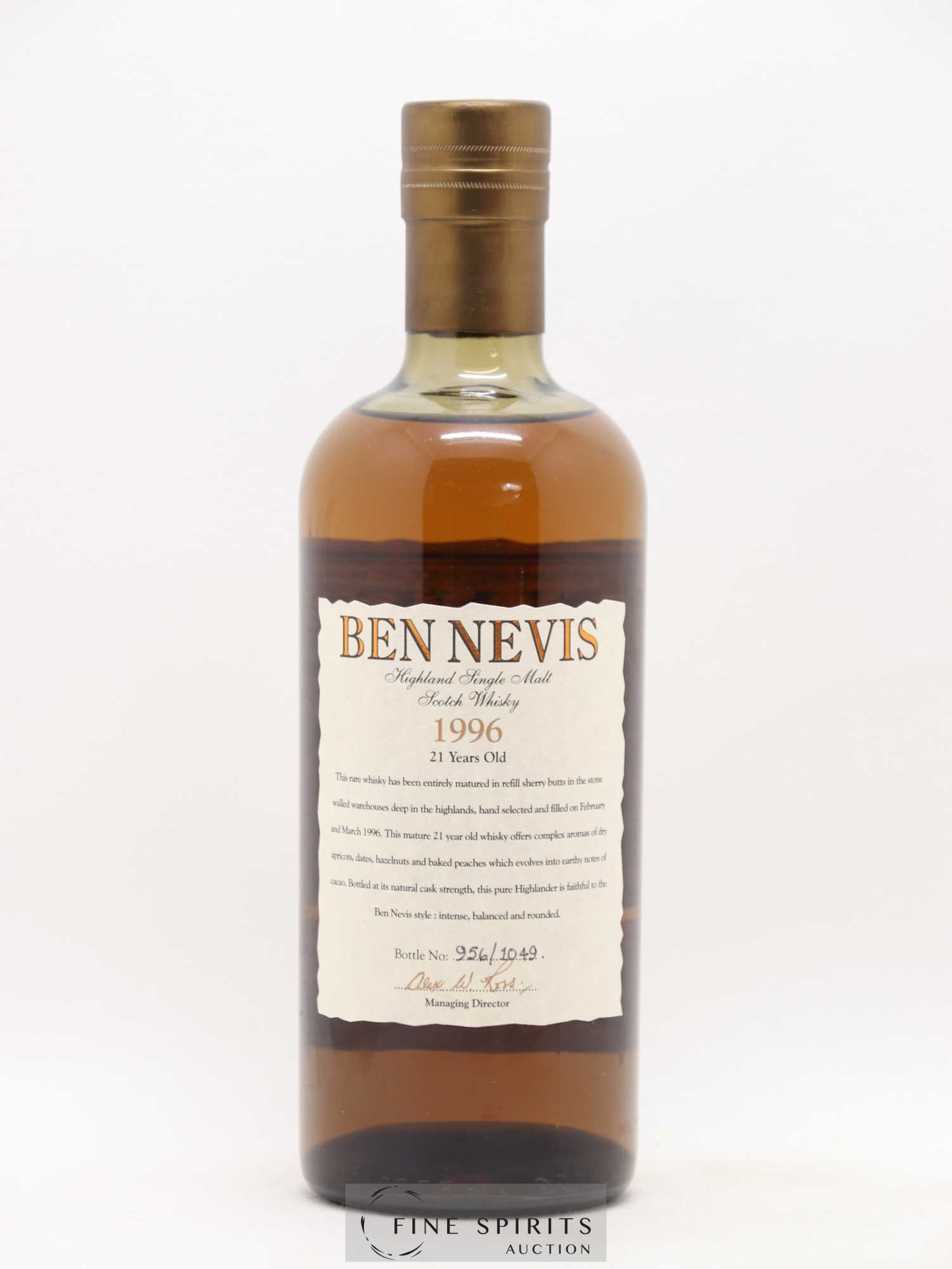 Ben Nevis 21 years 1996 Of. Sherry Butts - One of 1049 - bottled 2018 LMDW - Lot of 1 bottle - 2