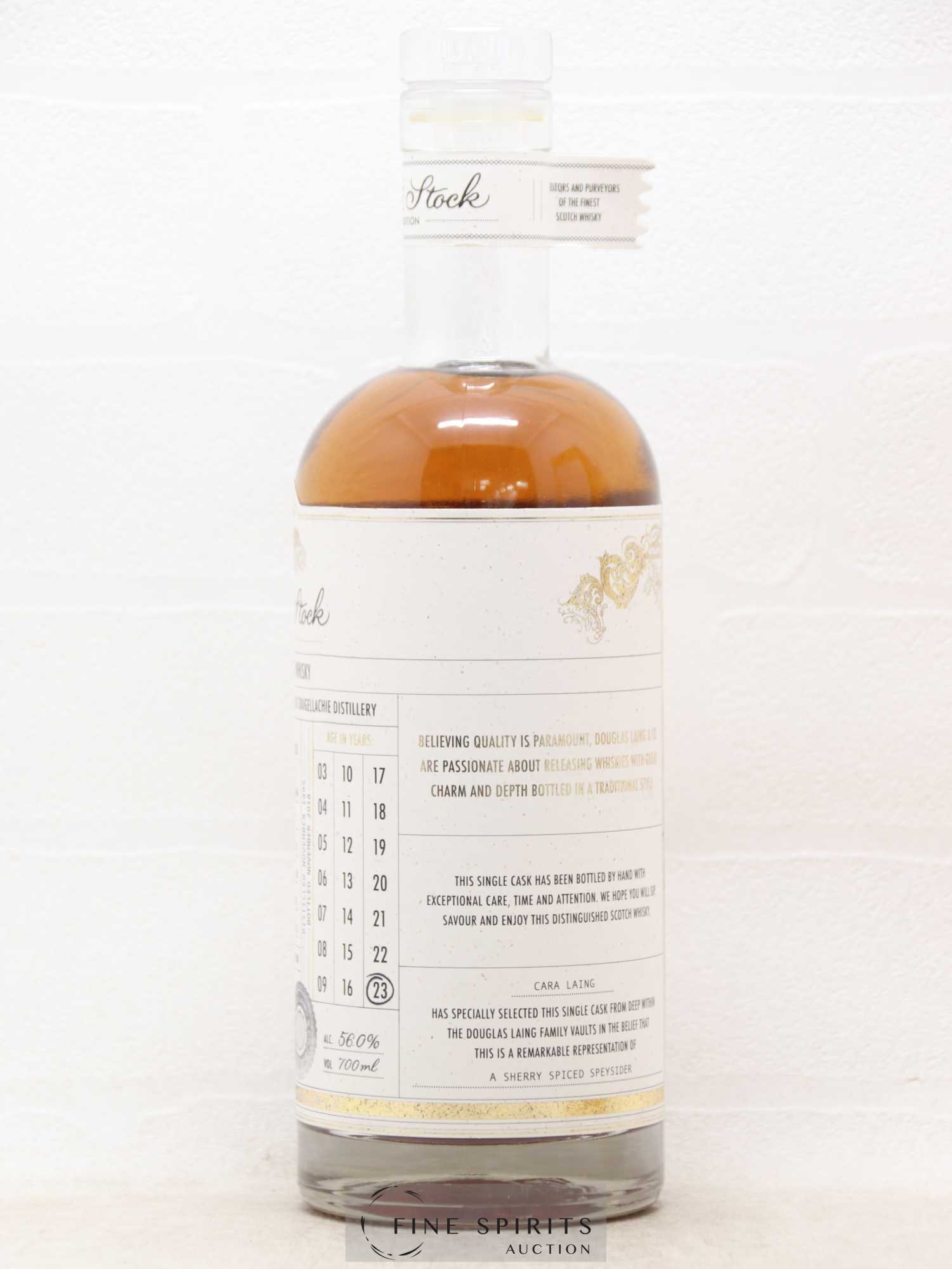Craigellachie 23 years 1995 Douglas Laing Private Stock Single Sherry Butt - One of 104 - bottled 2018 Specialist Edition - Lot of 1 bottle - 3