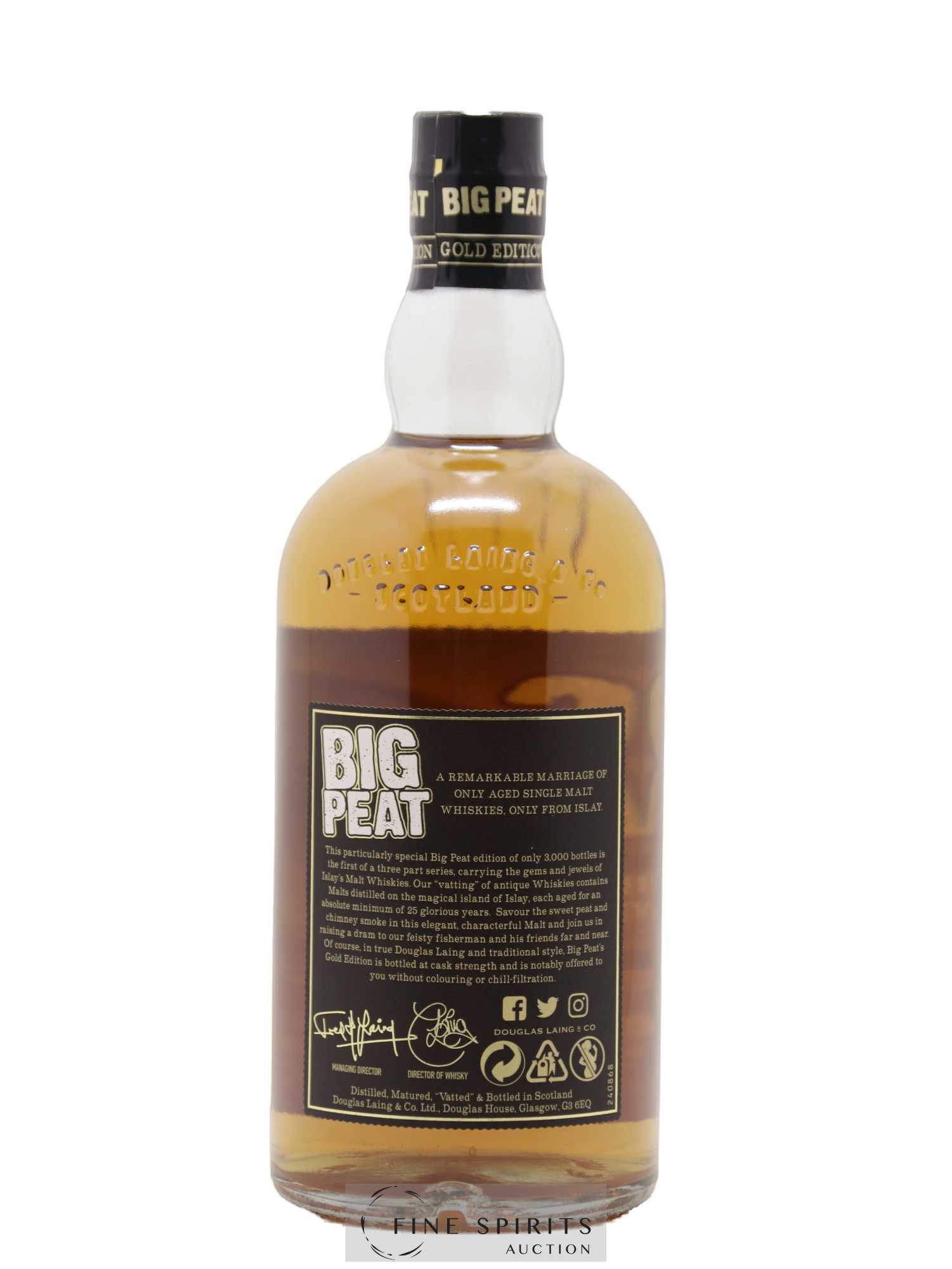 Big Peat 25 years 1992 Douglas Laing The Gold Edition One of 3000 - bottled 2017 The Vintage Series  (sans prix de réserve) - Lot de 1 bouteille - 2