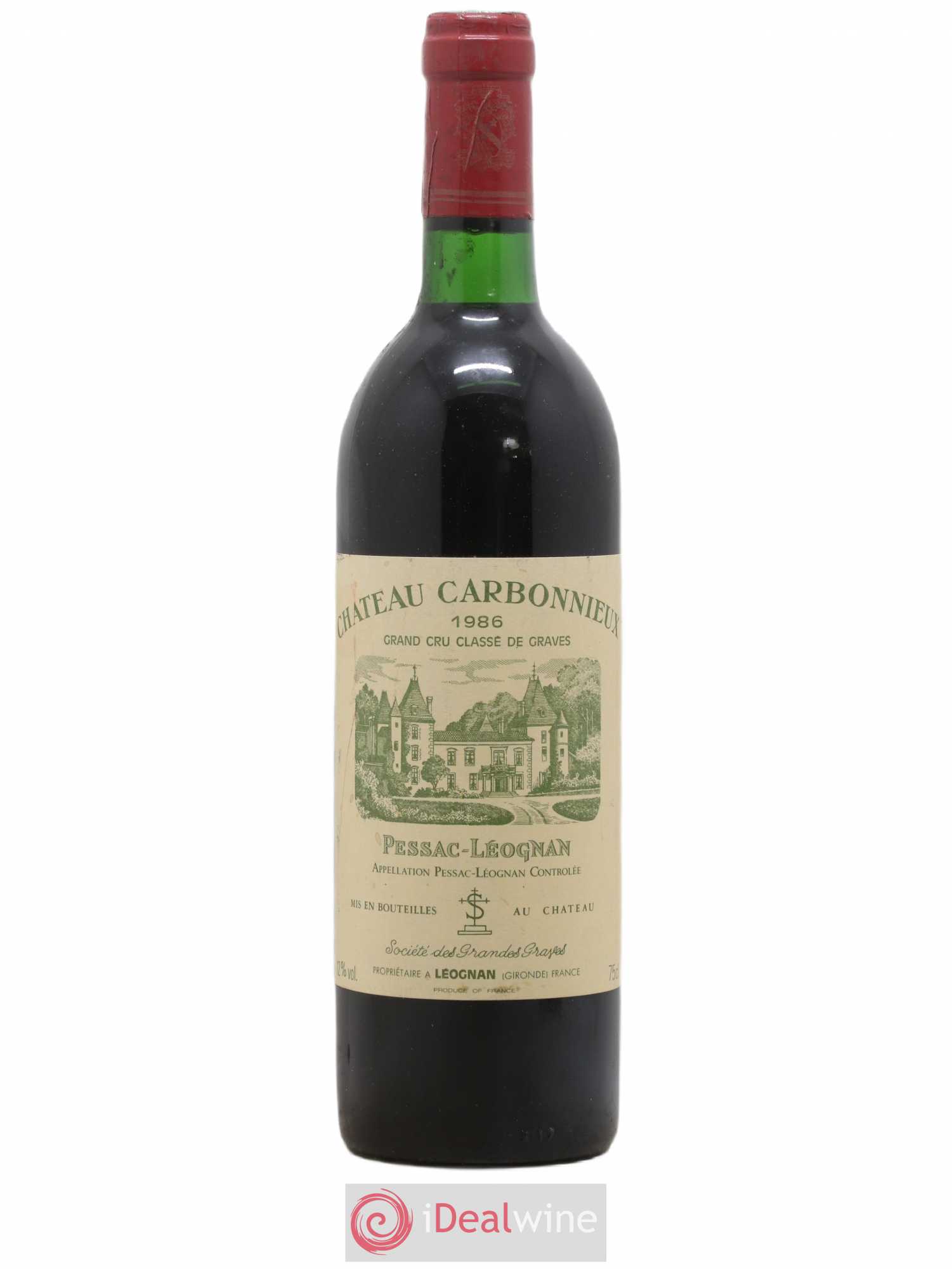 Château Carbonnieux Cru Classé de Graves 1986 - Lot de 1 bouteille - 0
