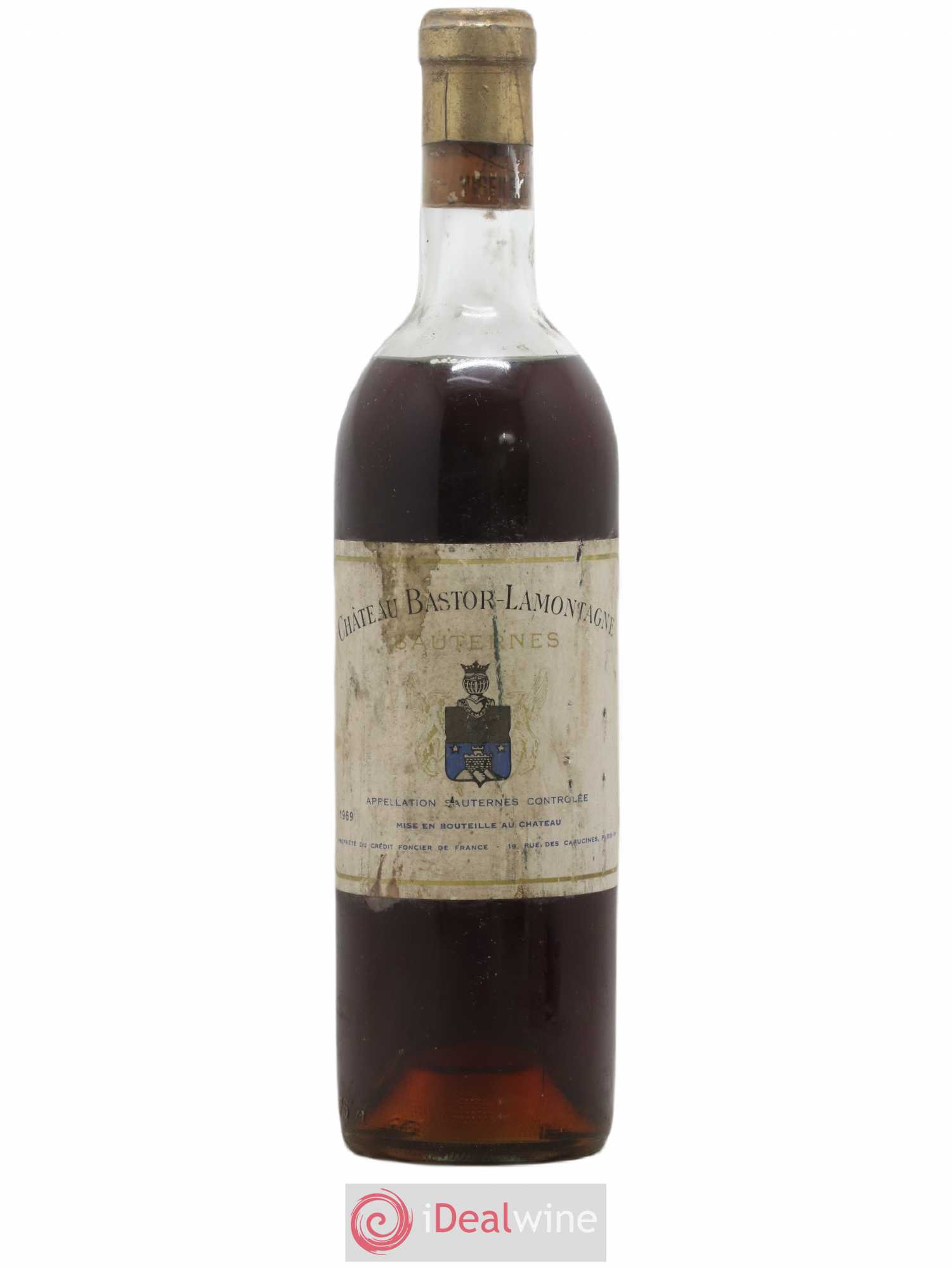 Château Bastor Lamontagne 1969 - Lot de 1 bouteille - 0