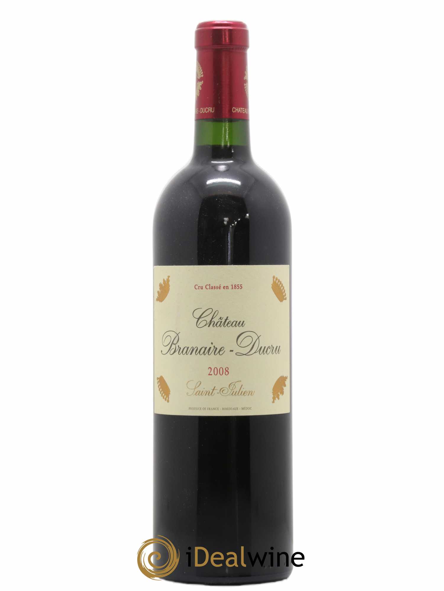 Château Branaire Ducru 4ème Grand Cru Classé 2008 - Lot de 1 bouteille - 0