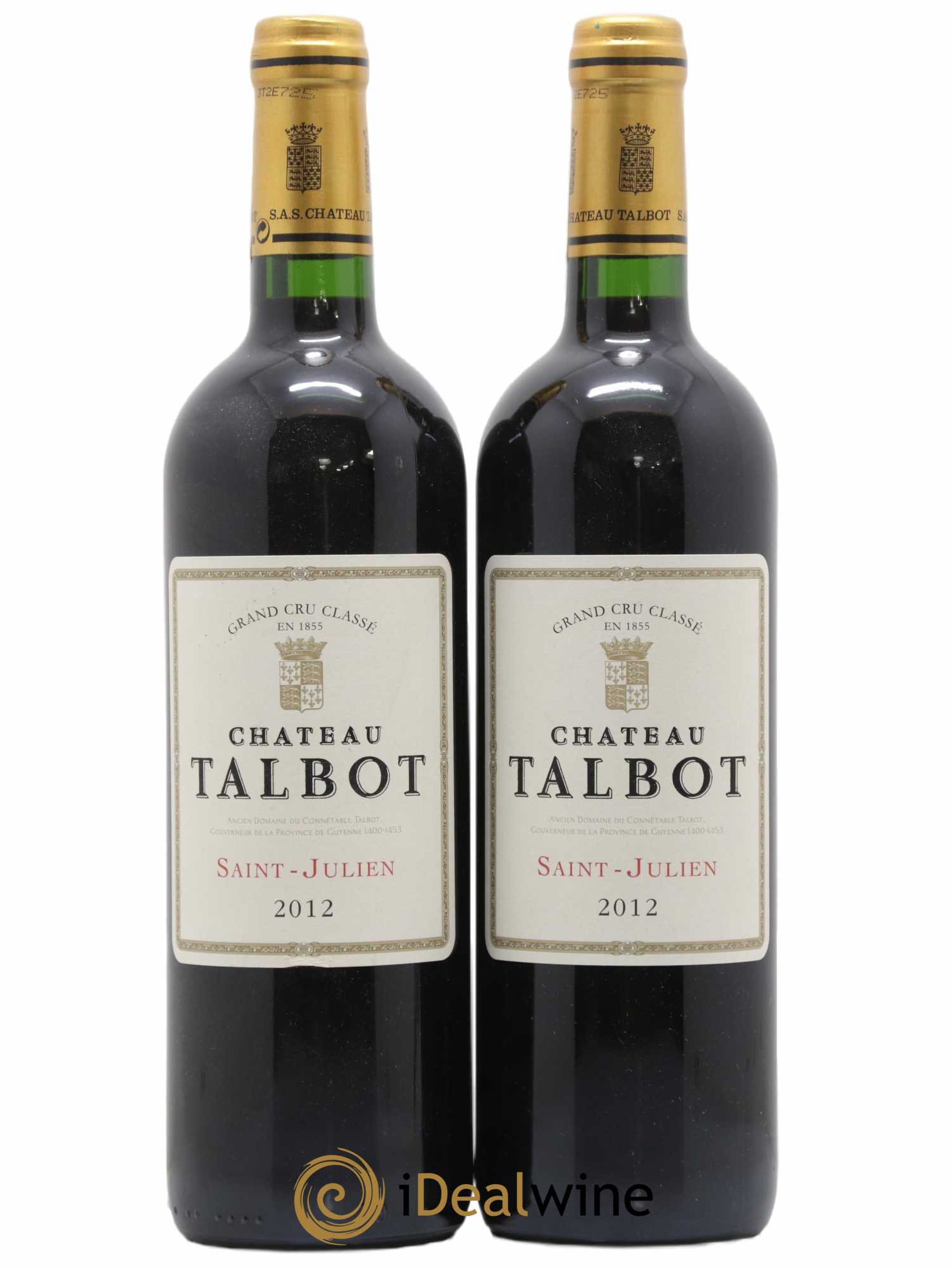 Château Talbot 4ème Grand Cru Classé 2012 - Lot de 2 bouteilles - 0