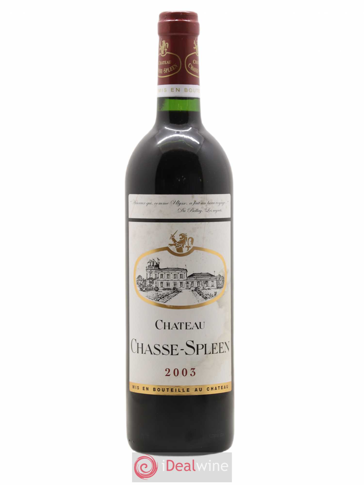 Château Chasse Spleen 2003 - Lot de 1 bouteille - 0