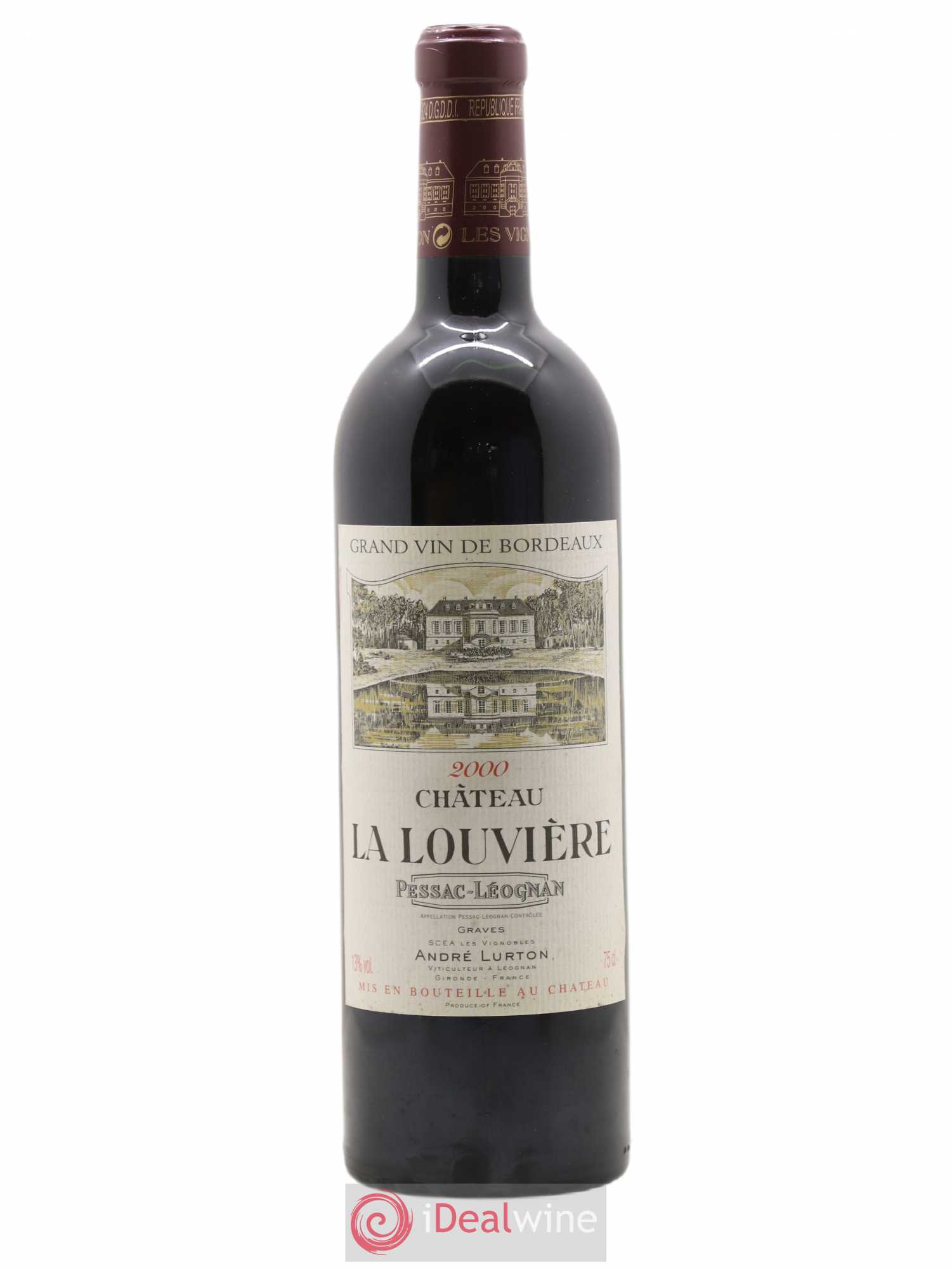Château la Louvière 2000 - Lot de 1 bouteille - 0