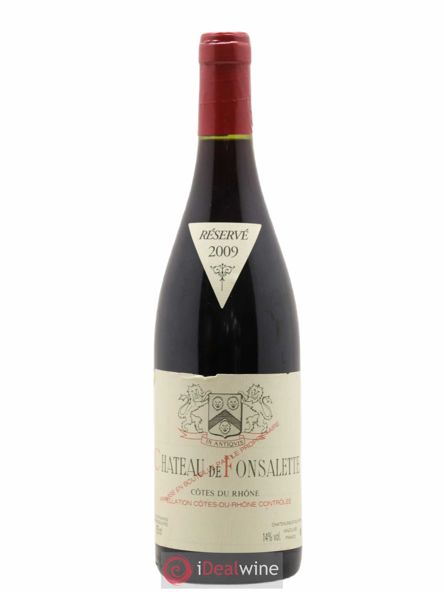 Côtes-du-Rhône Château de Fonsalette Emmanuel Reynaud 2009 - Lot de 1 bouteille - 0