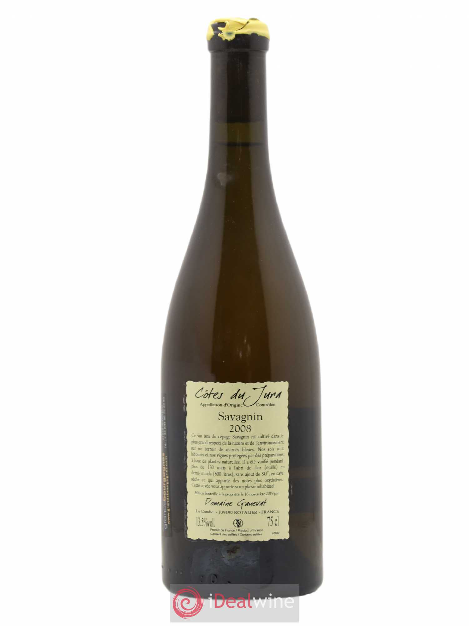 Côtes du Jura Les Vignes de mon Père Jean-François Ganevat (Domaine) 2008 - Lot de 1 bouteille - 1