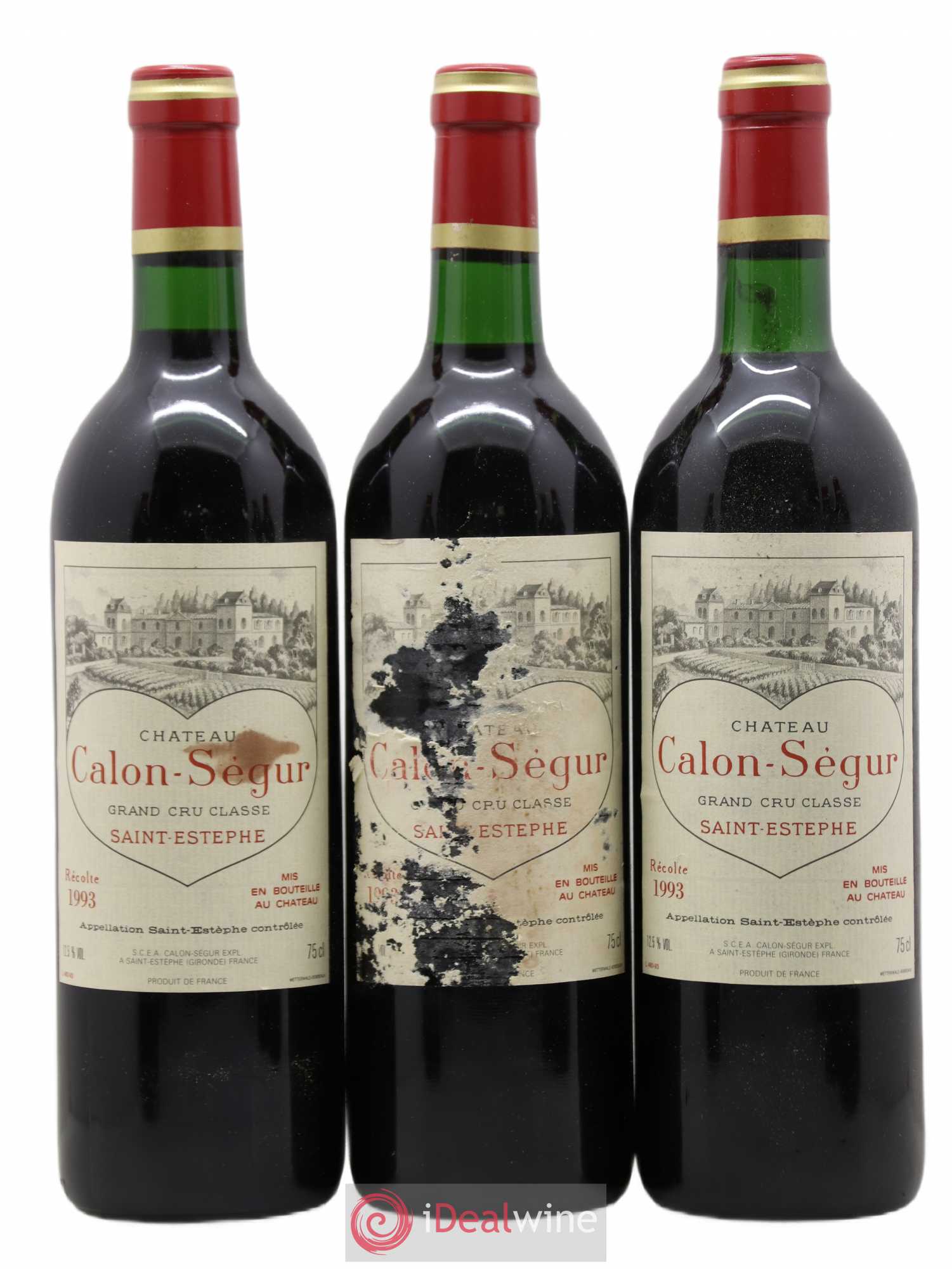 Château Calon Ségur 3ème Grand Cru Classé 1993 - Lot de 6 bouteilles - 1