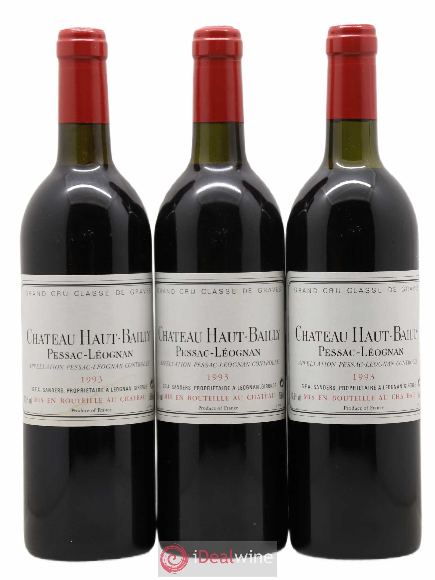 Château Haut-Bailly Cru Classé de Graves 1993 - Lot de 6 bouteilles - 1