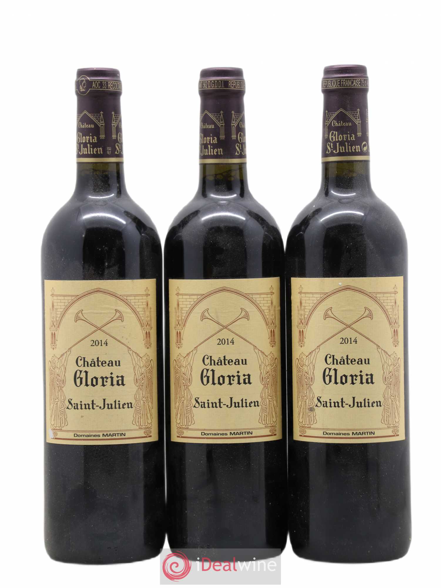 Château Gloria 2014 - Lot de 3 bouteilles - 0