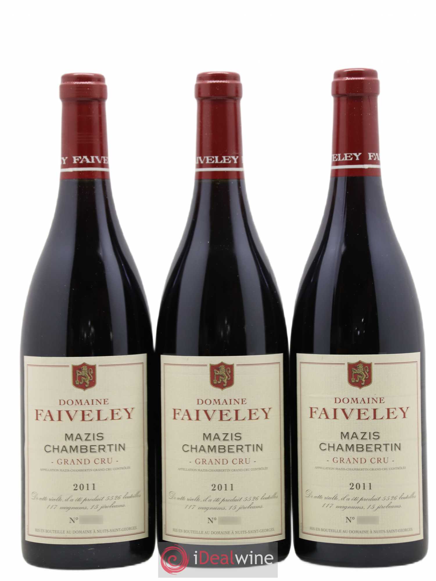Mazis-Chambertin Grand Cru Faiveley 2011 - Lot de 3 bouteilles - 0