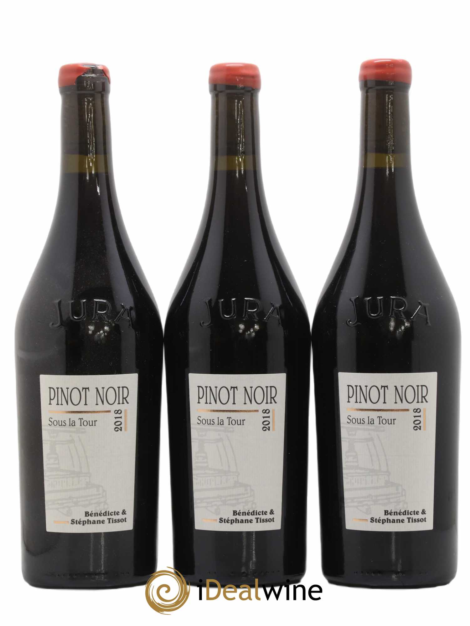 Arbois Sous la Tour Pinot Noir Bénédicte et Stéphane Tissot 2018 - Lot de 3 bouteilles - 0