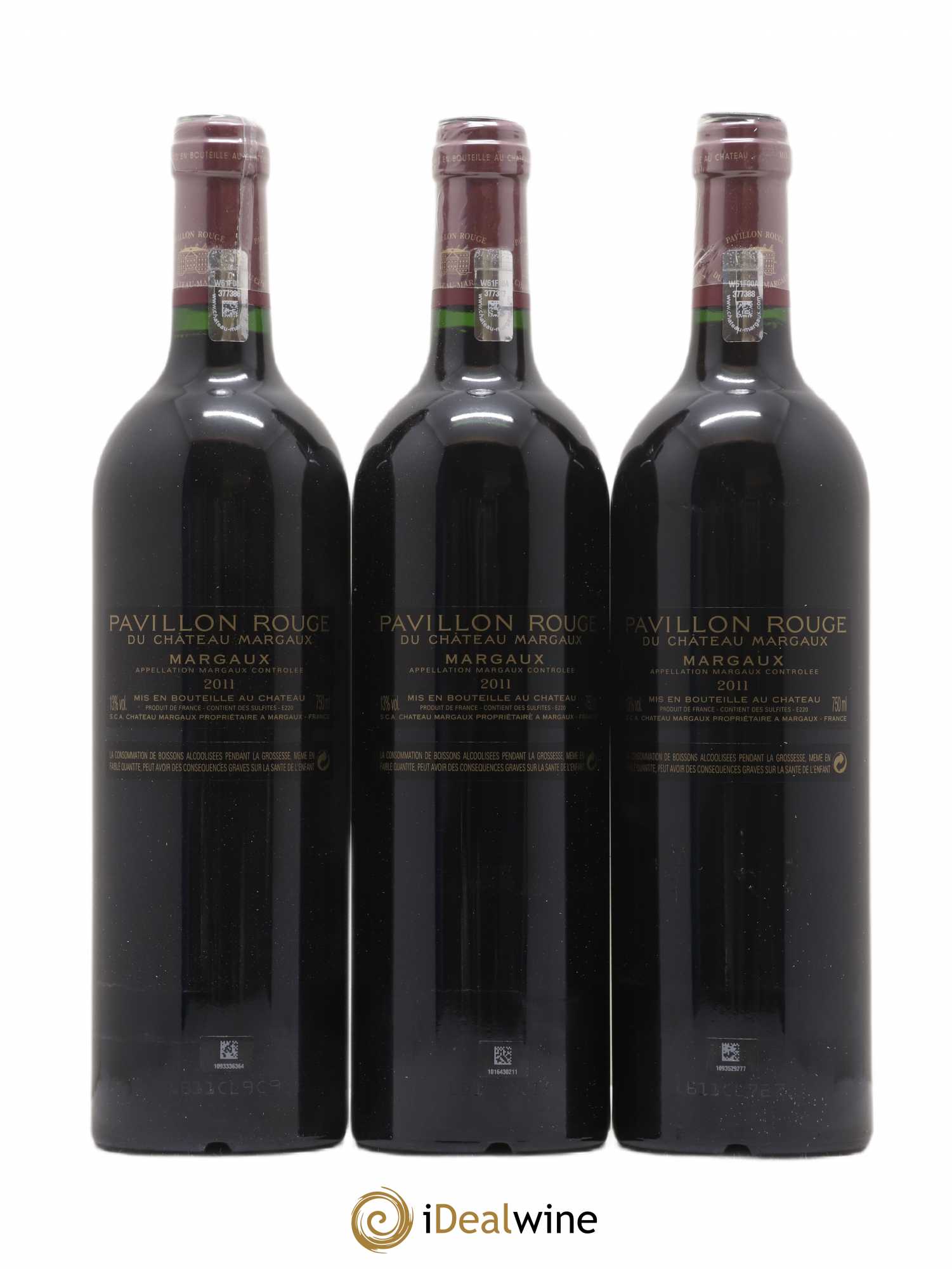 Pavillon Rouge du Château Margaux Second Vin 2011 - Lot de 3 bouteilles - 1