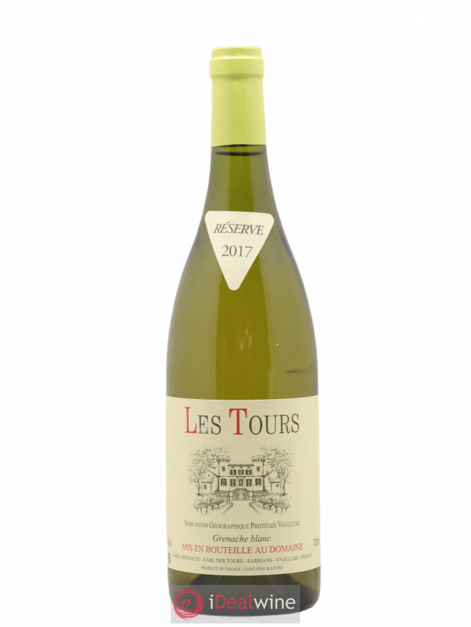 Vaucluse (Vin de Pays de Vaucluse) Les Tours Grenache Blanc Emmanuel Reynaud 2017 - Lot de 1 bouteille - 0