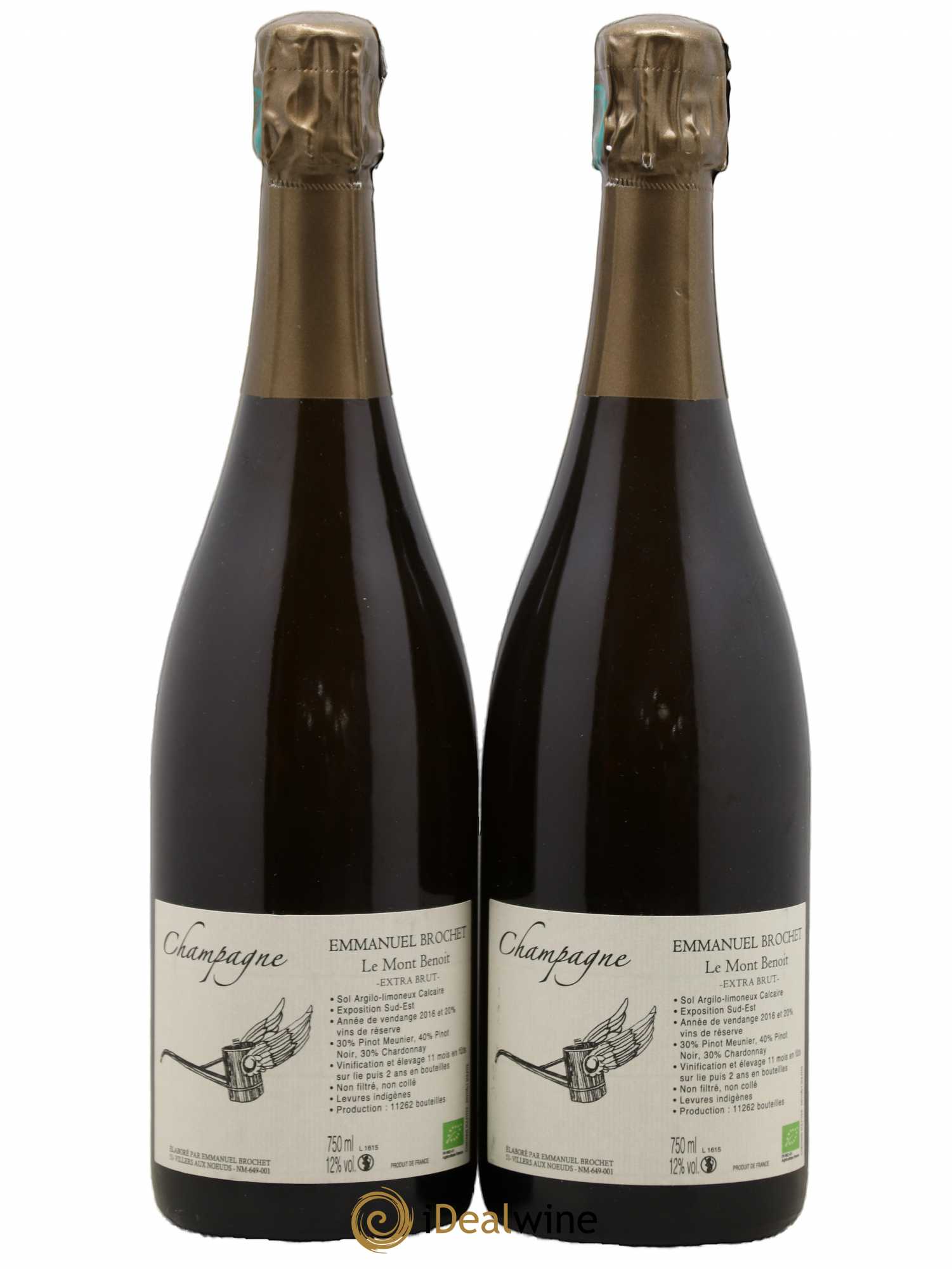 Le Mont Benoit Extra-Brut Emmanuel Brochet - Lot de 2 bouteilles - 0