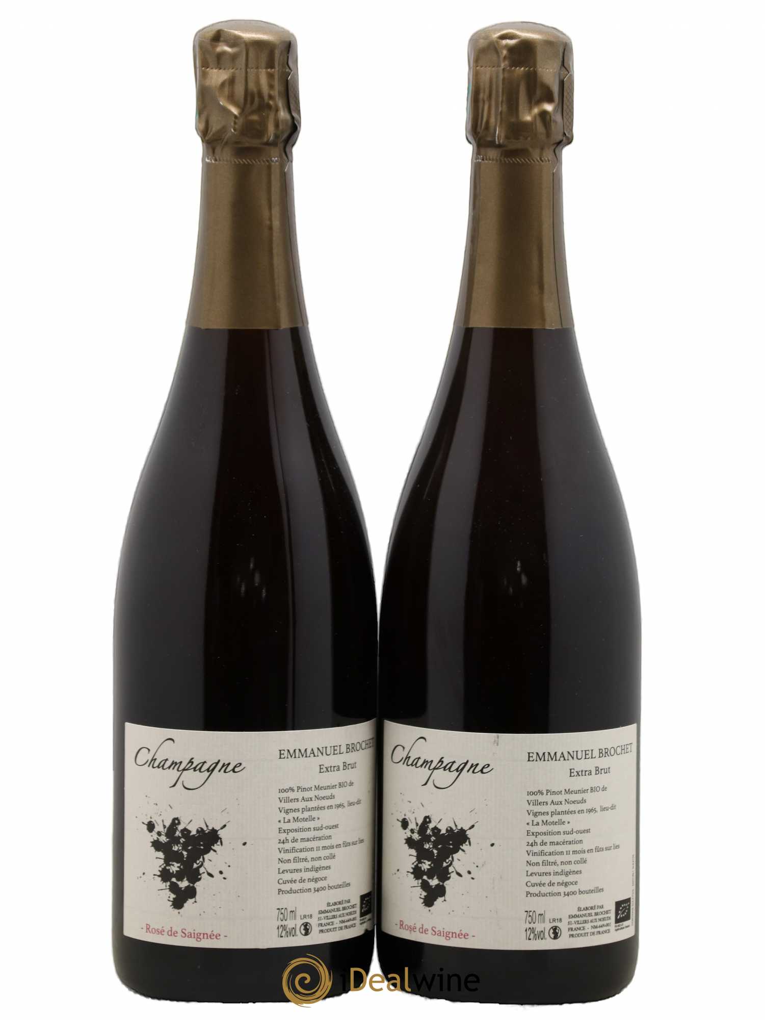 Rosé de Saignée Extra-Brut Emmanuel Brochet - Lot de 2 bouteilles - 0