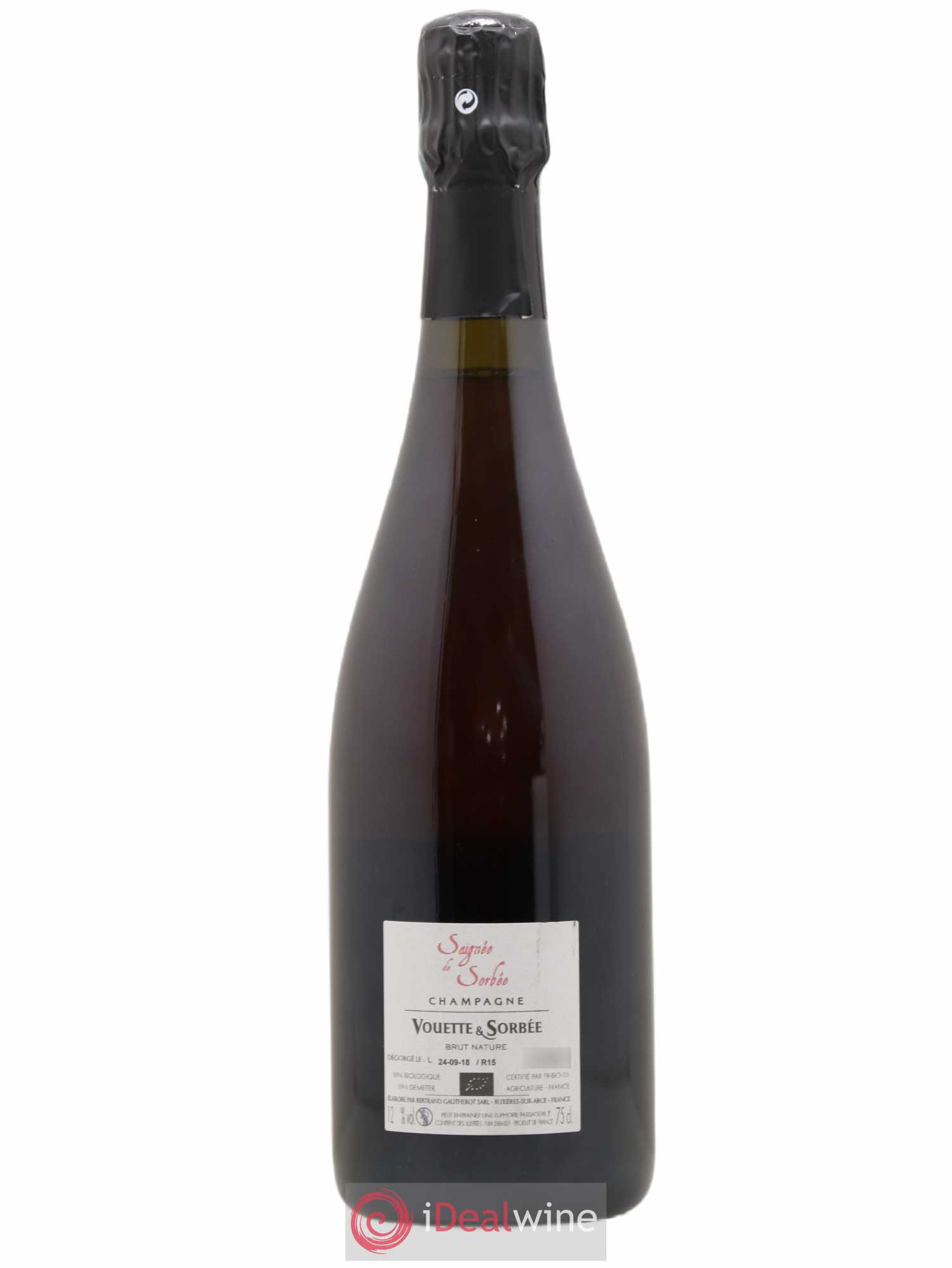 Saignée de Sorbée Extra-Brut Vouette et Sorbée 2015 - Lot de 1 bouteille - 1