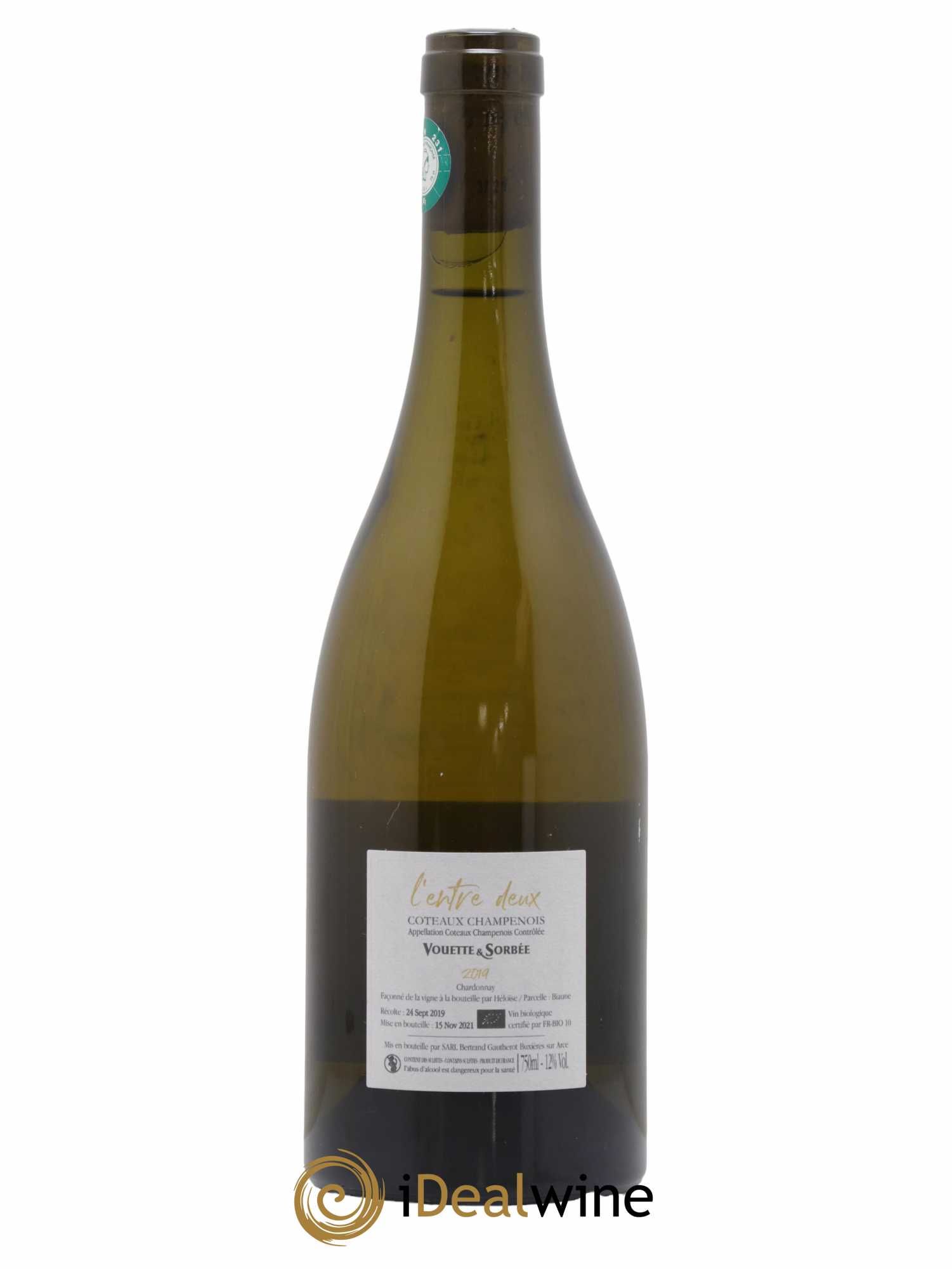 Coteaux Champenois L'entre deux Vouette et Sorbée 2019 - Lot de 1 bouteille - 1