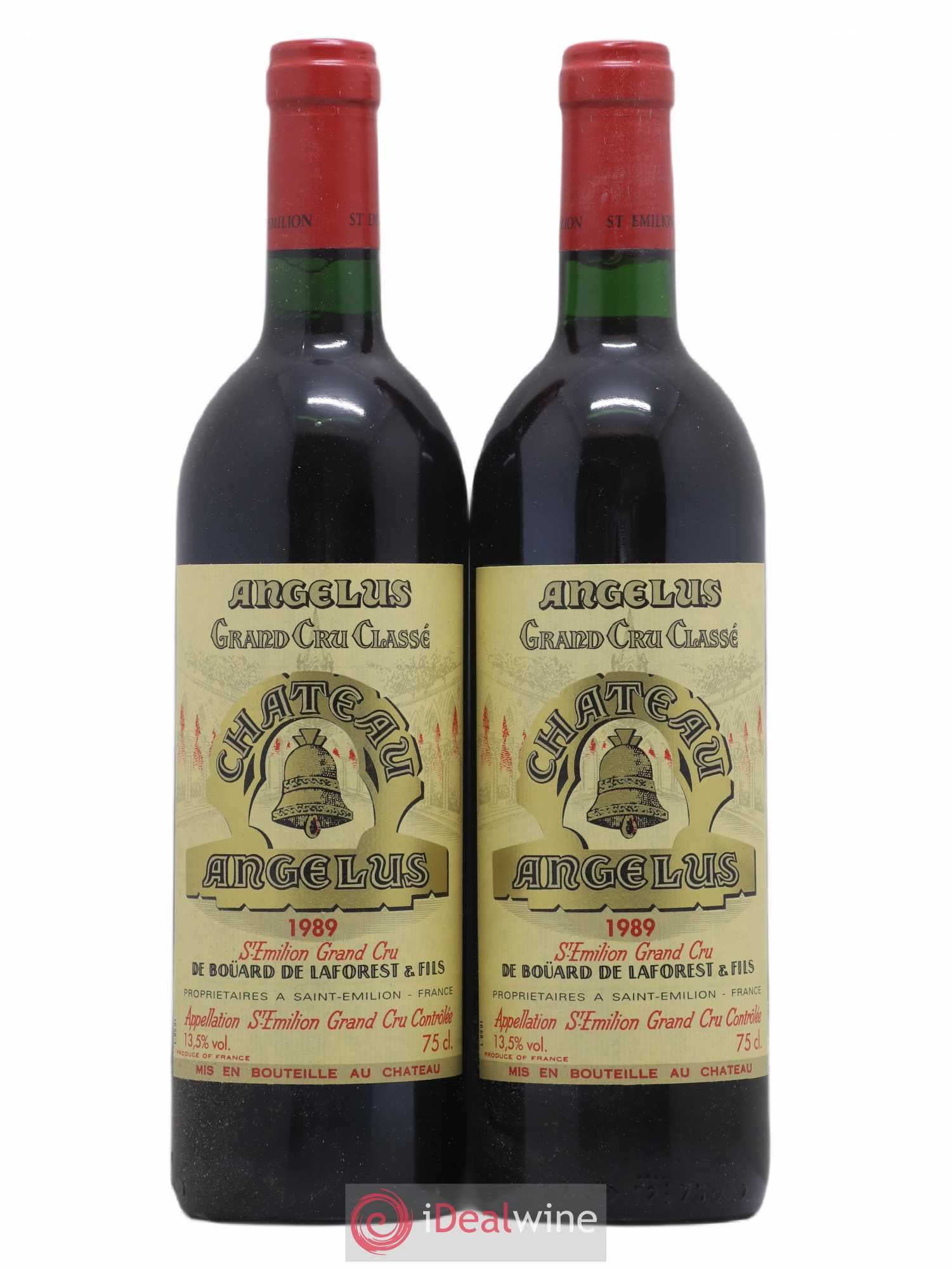 Château Angélus 1er Grand Cru Classé A 1989 - Lot de 2 bouteilles - 0