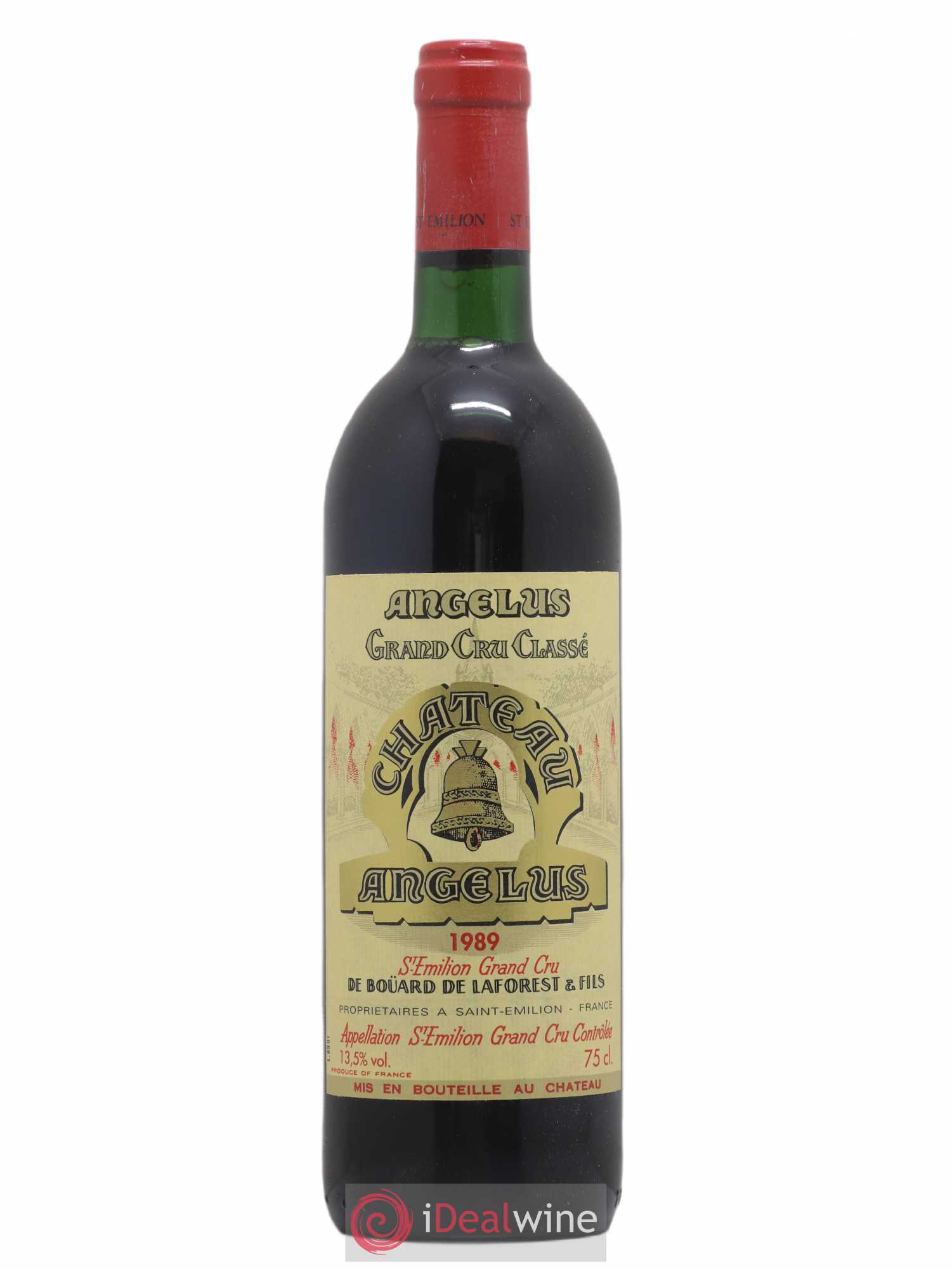 Château Angélus 1er Grand Cru Classé A 1989 - Lot de 1 bouteille - 0
