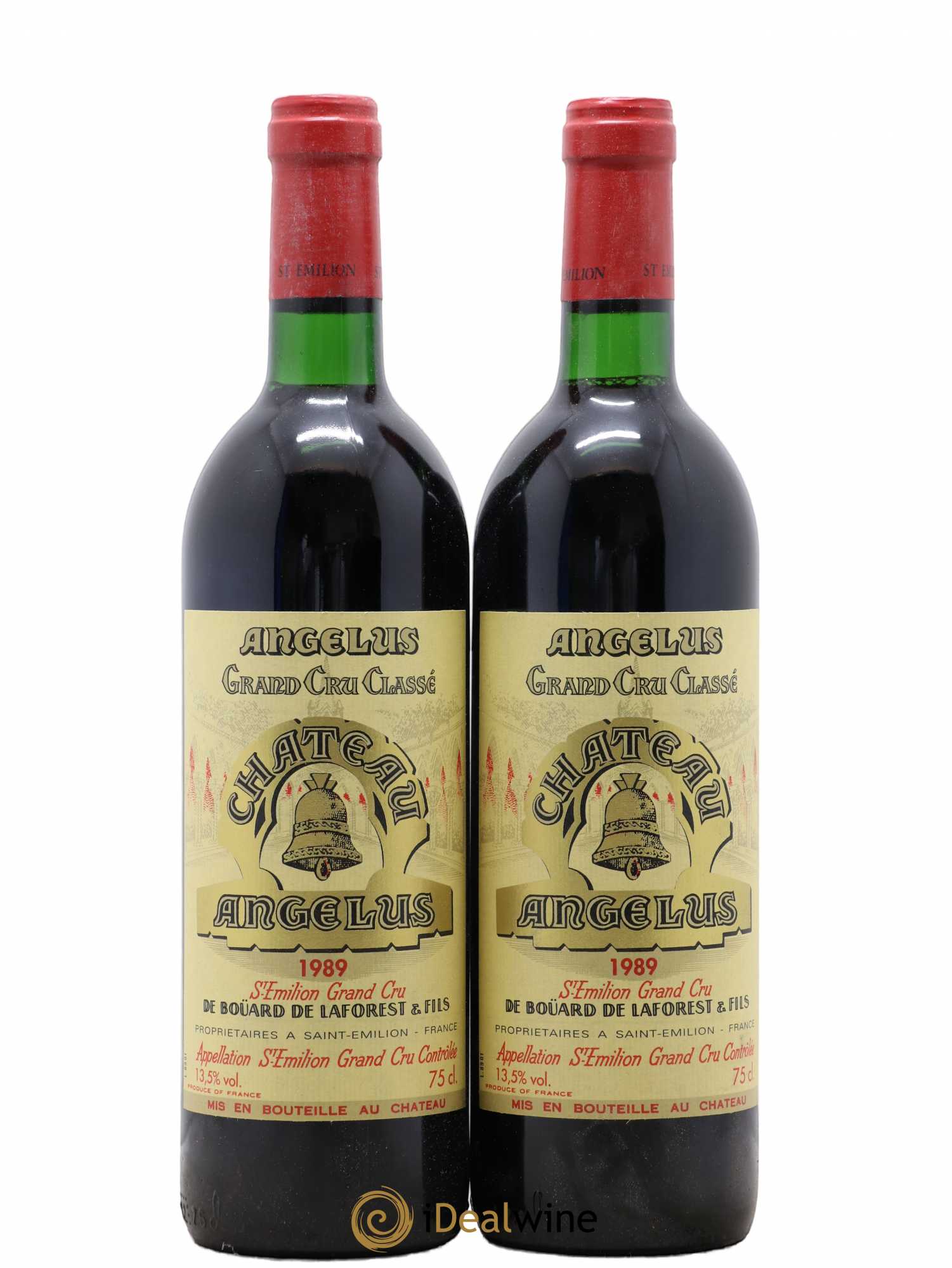 Château Angélus 1er Grand Cru Classé A 1989 - Lot de 2 bouteilles - 0
